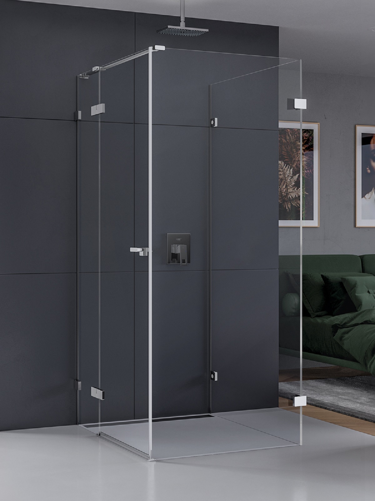 New Trendy Eventa sprchový kout 100x80 cm obdélníkový chrom lesk/průhledné sklo EXK-4607