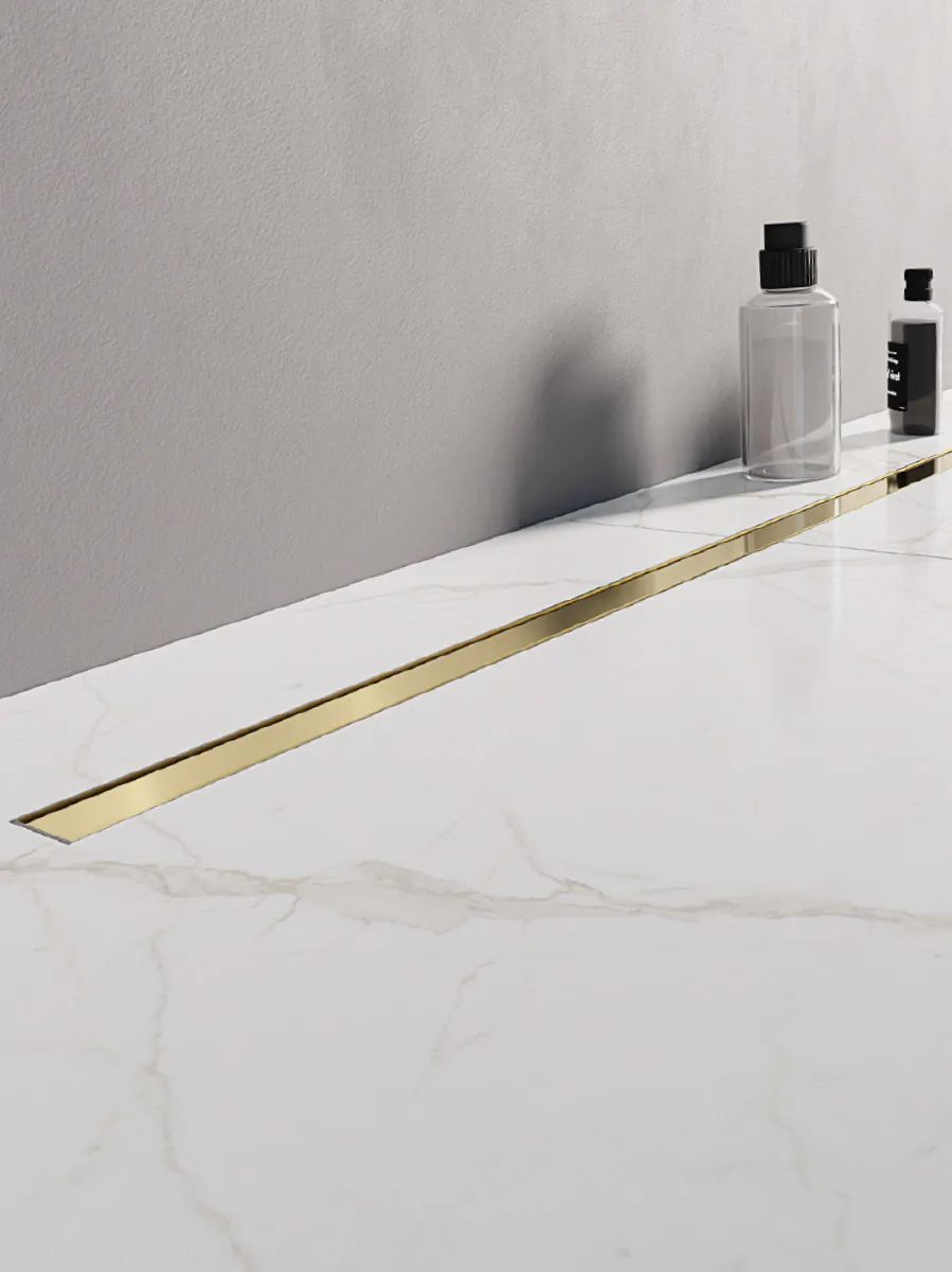 New Trendy Visio Slim Gold odtokový žlábek 90 cm zlatá OL-0074