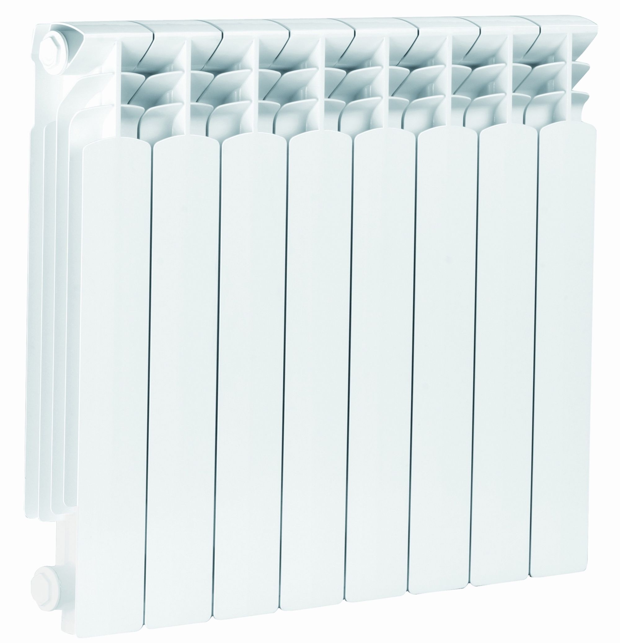 KFA Armatura G500F pokojový radiátor 57.2x64.4 cm podłączenie boční bílá 789-080-44