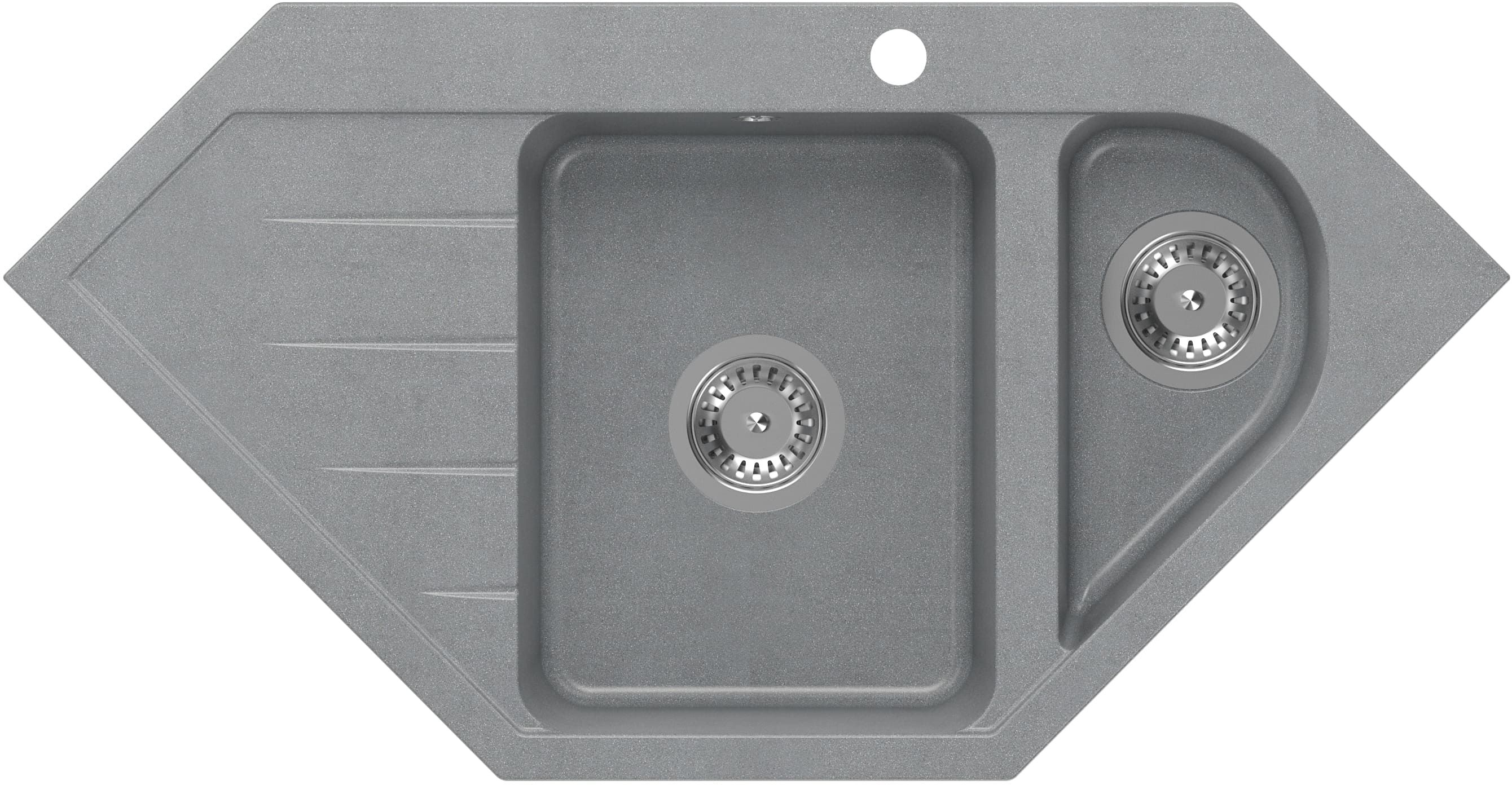 Quadron Rick dřez graniteq 95.5x49 cm šedá/grafitová/onyx HRQ9549SZK