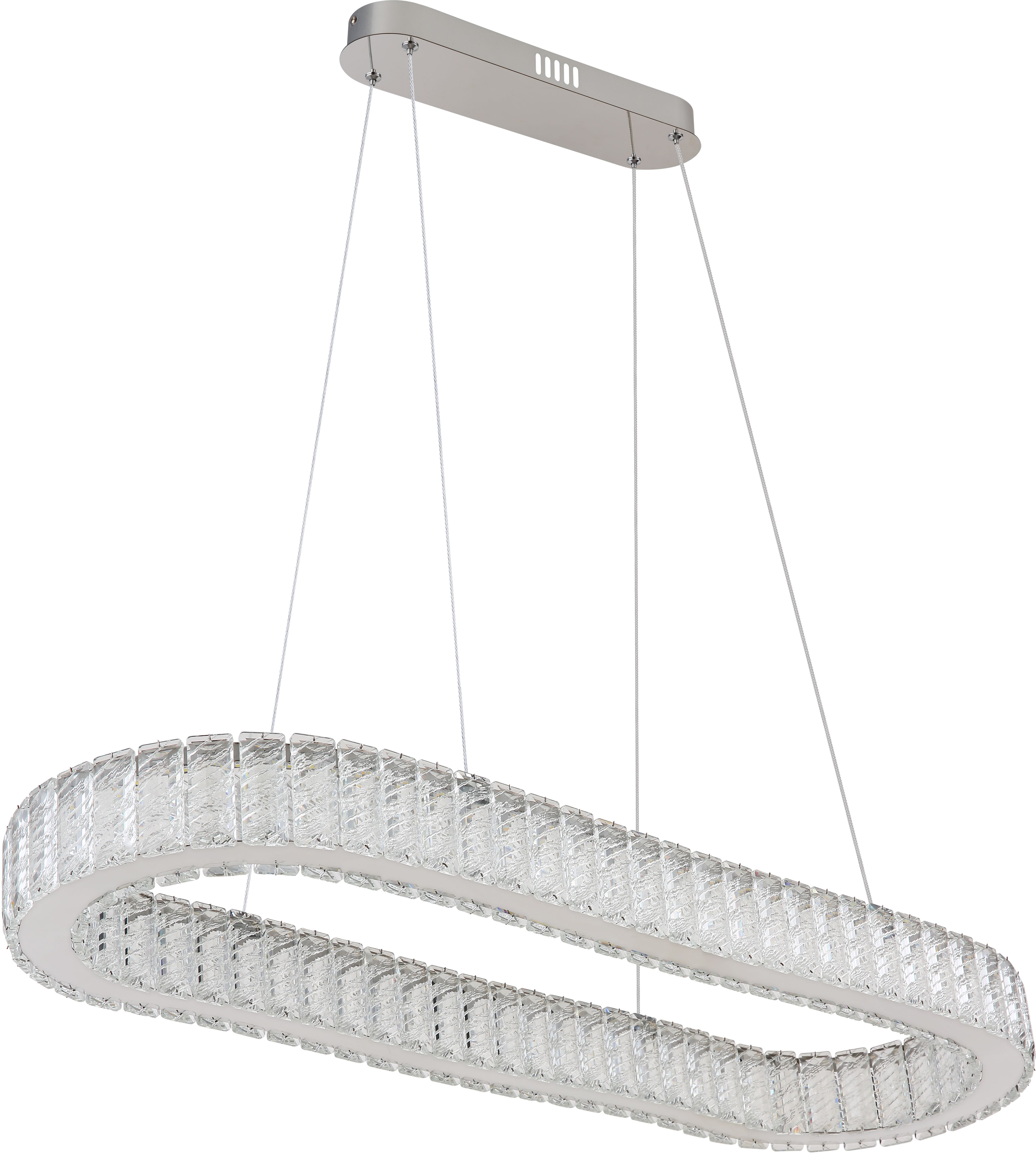 Globo Lighting Mucky závěsné svítidlo 1x58 W chrom-křišťálová 67162-58