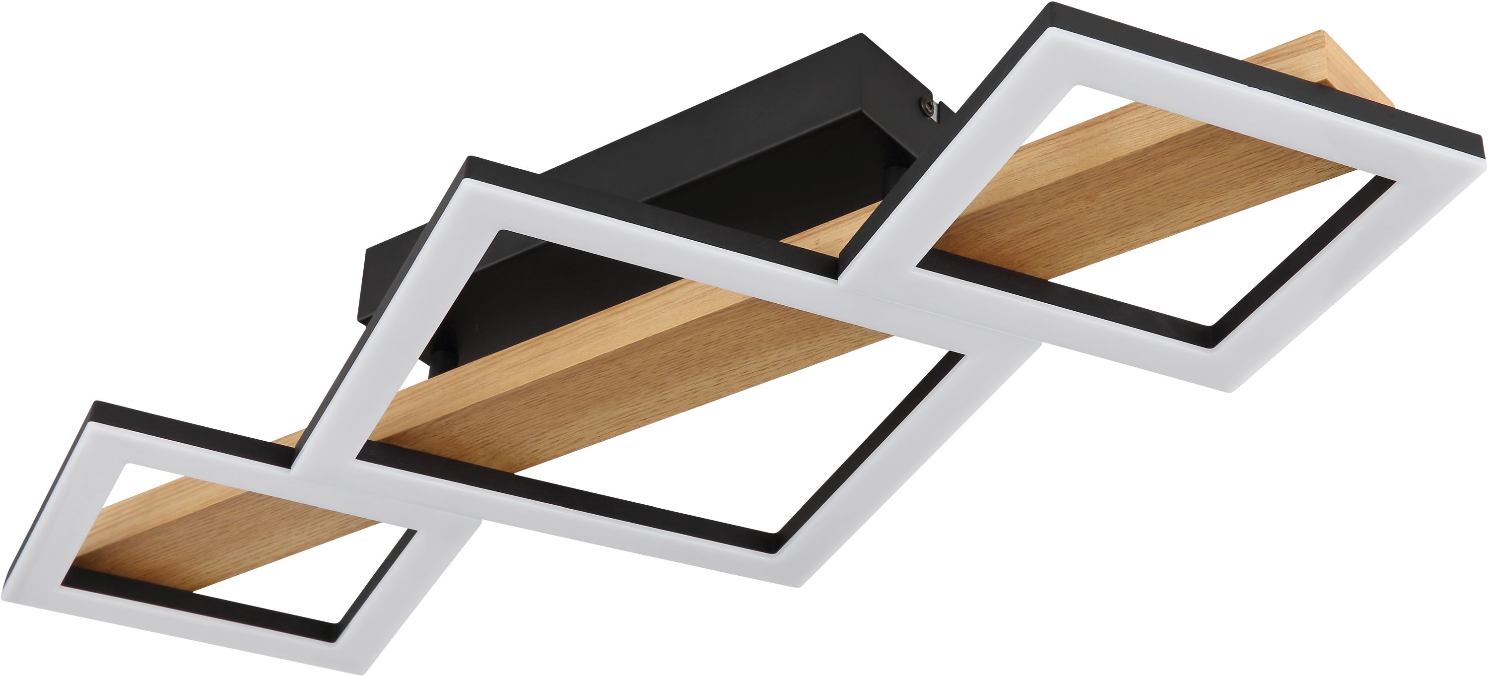 Globo Lighting Dustin stropní světlo 3x29 W černá-dřevo 67288D1
