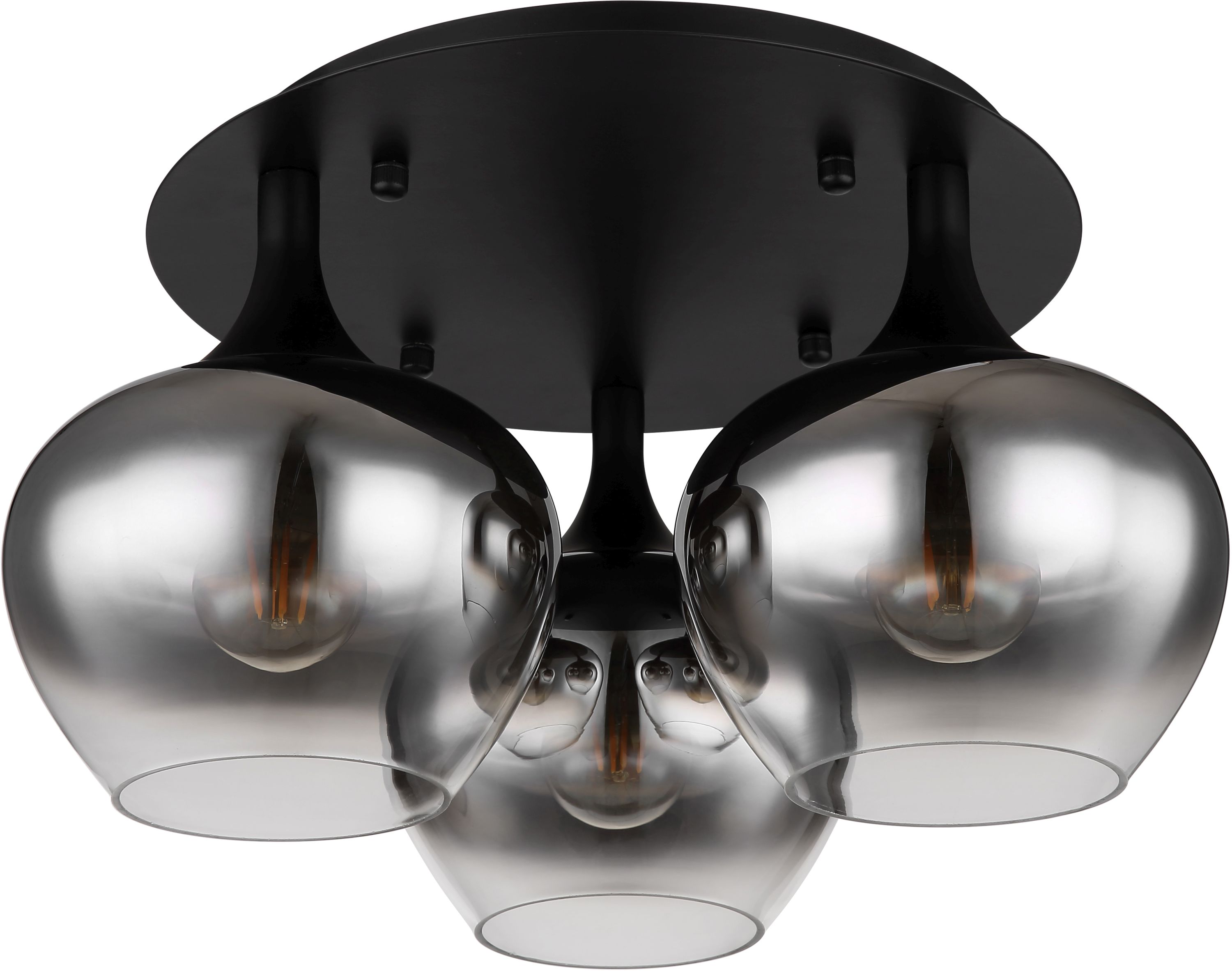 Globo Lighting Maxy stropní světlo 3x40 W černá-kouřová 15548-3D