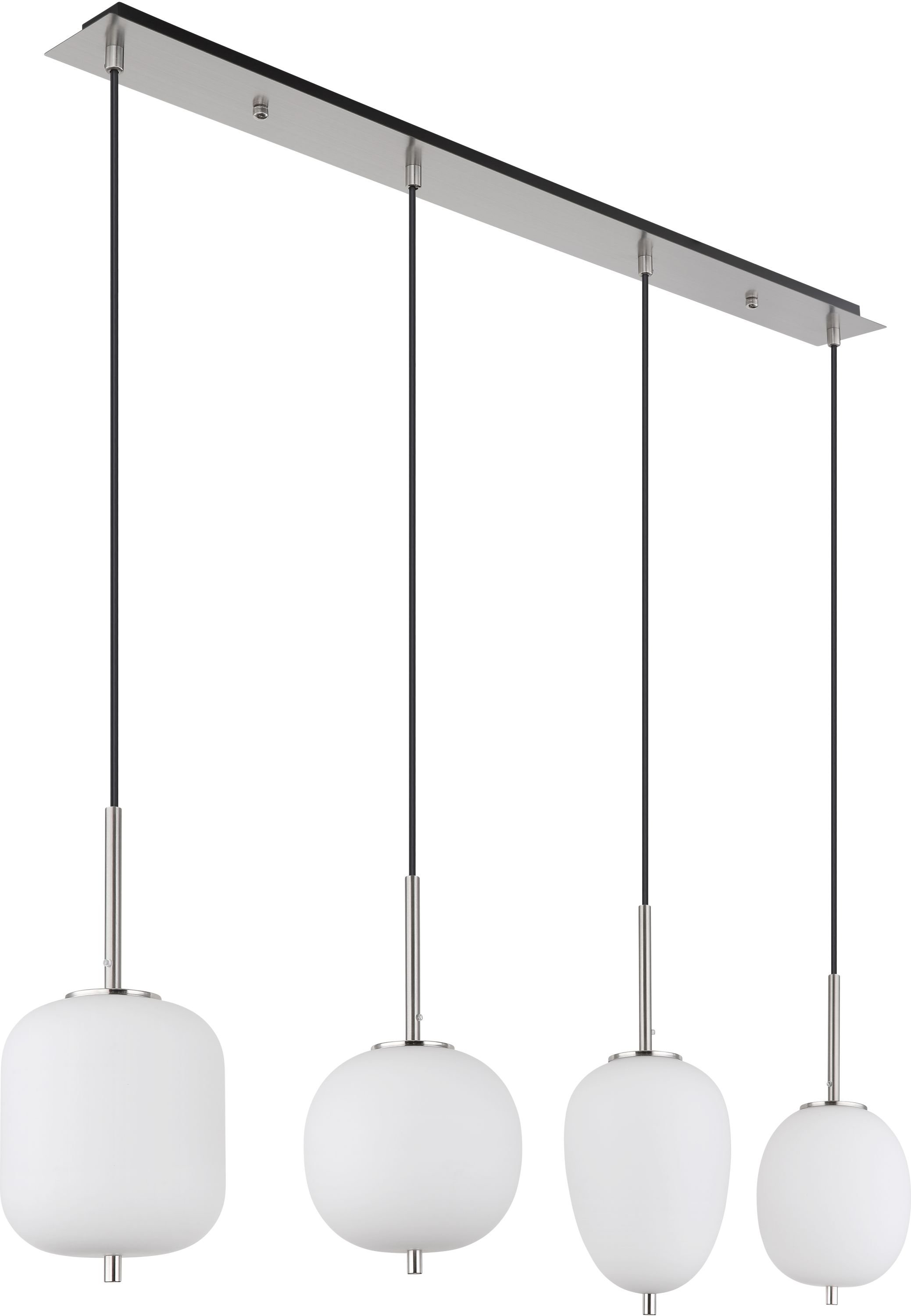 Globo Lighting Blacky I závěsné svítidlo 4x40 W bílá-nikl 15345-4NO