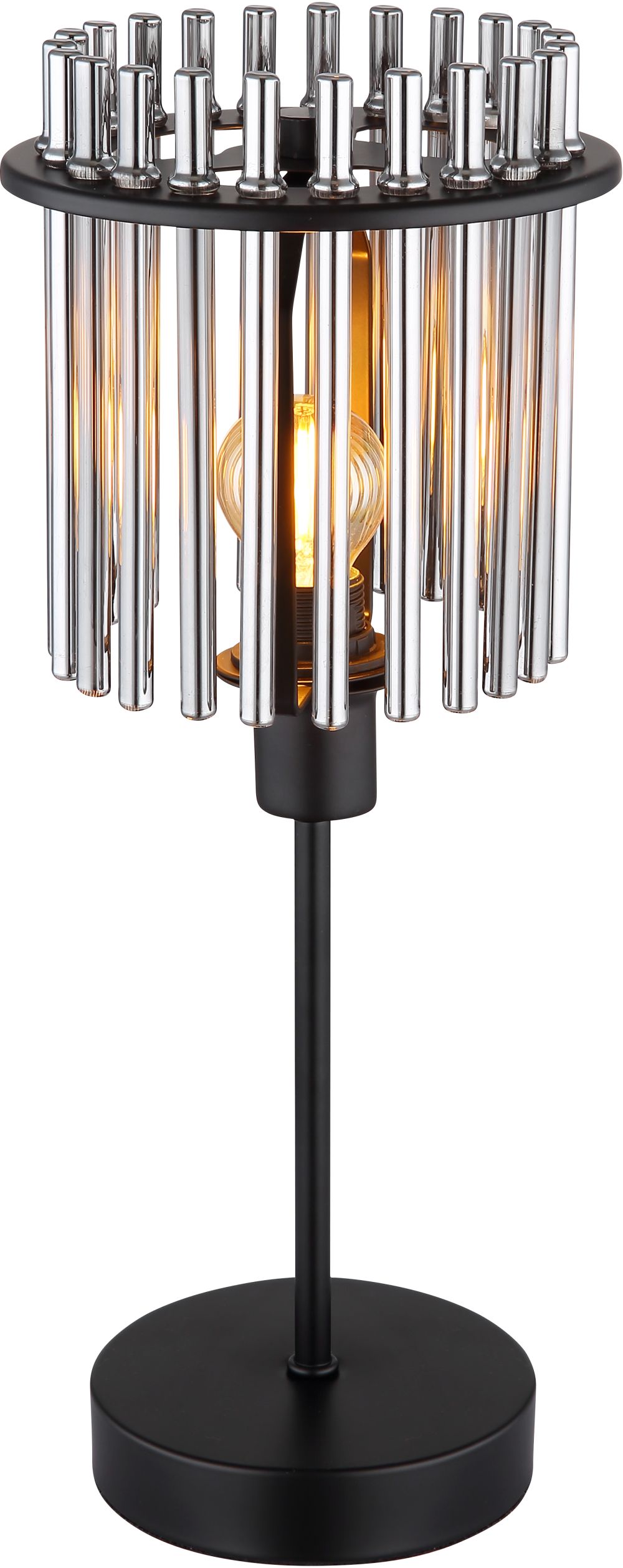 Globo Lighting Gorley stolní lampa 1x40 W černá-kouřová 15698T