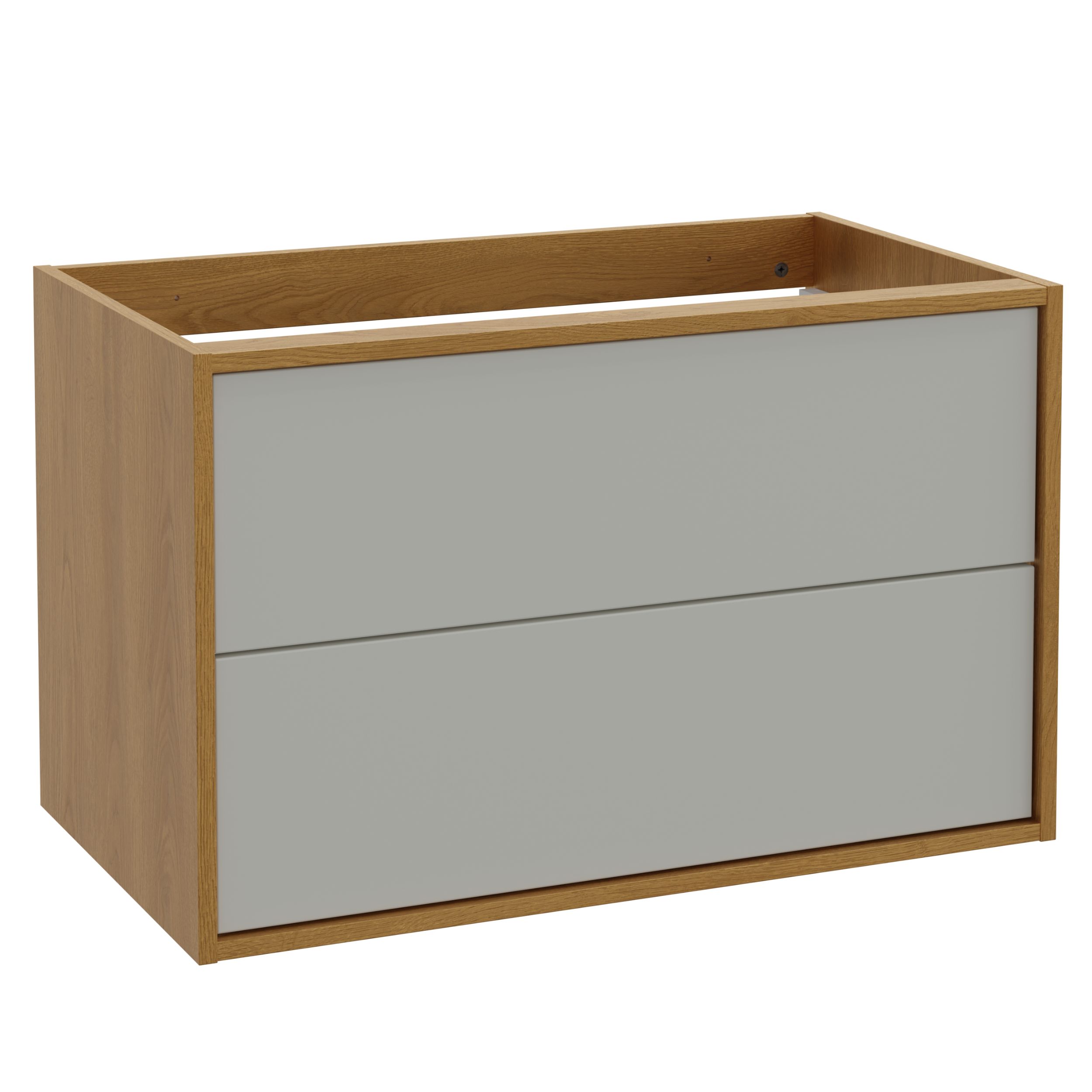 Strama Erin skříňka 80x46x50 cm pod umyvadlo závěsná bílá-dub 26.103.77
