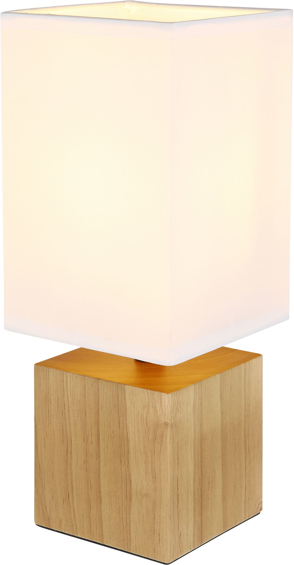 Globo Lighting Valentino stolní lampa 1x40 W bílá-dřevo 21628W