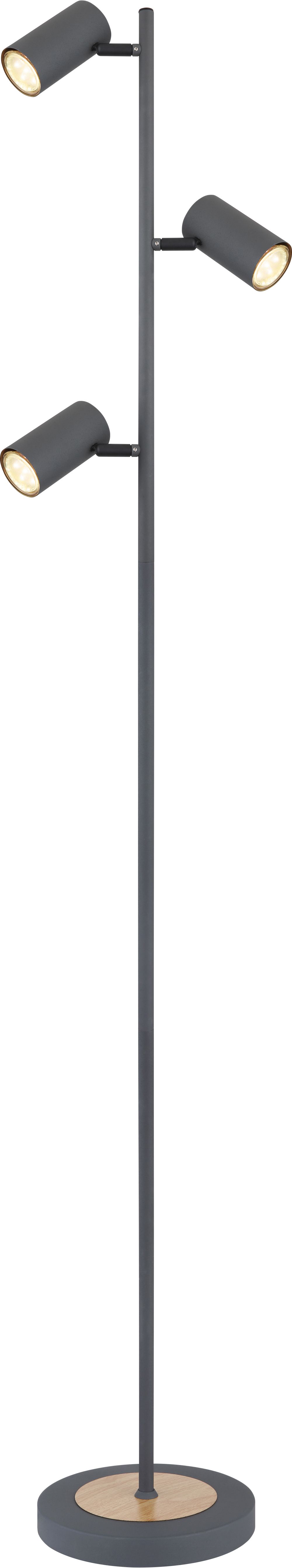 Globo Lighting Robby stojací lampa 3x5 W grafitová 57910SG