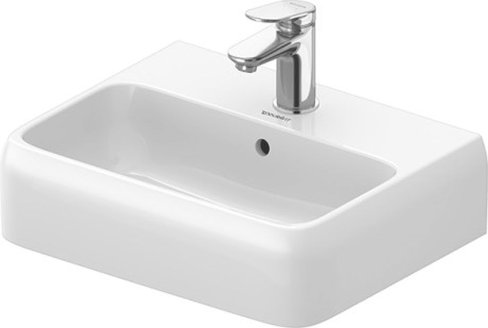 Duravit Qatego umyvadlo 45x35 cm obdélníkový na pult bílá 0746452000