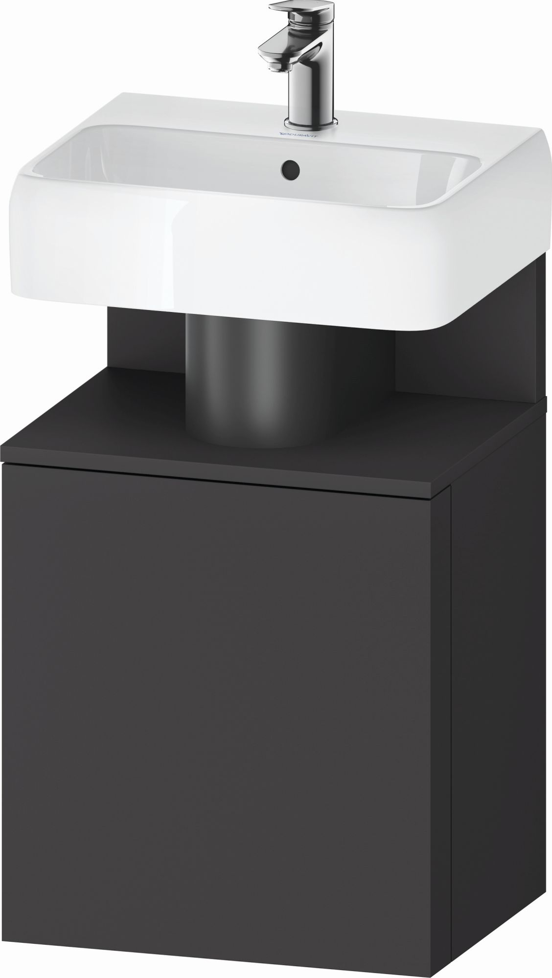 Duravit Qatego skříňka 44x35x64.5 cm pod umyvadlo závěsná grafitová QA4076R49490000