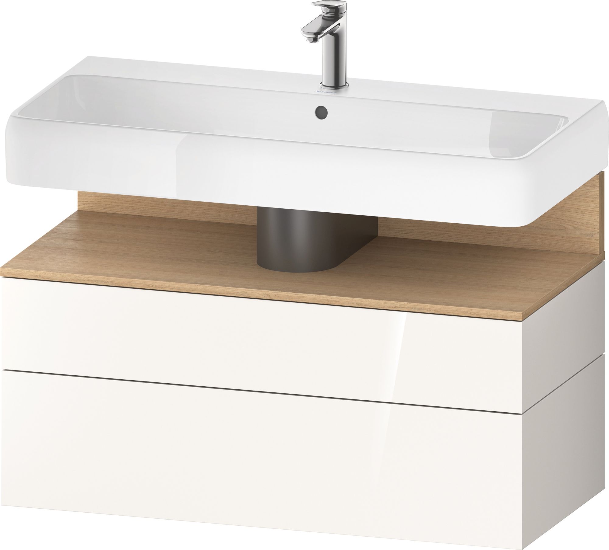 Duravit Qatego skříňka 99x47x59 cm závěsná pod umyvadlo bílá-dub QA4395030220010