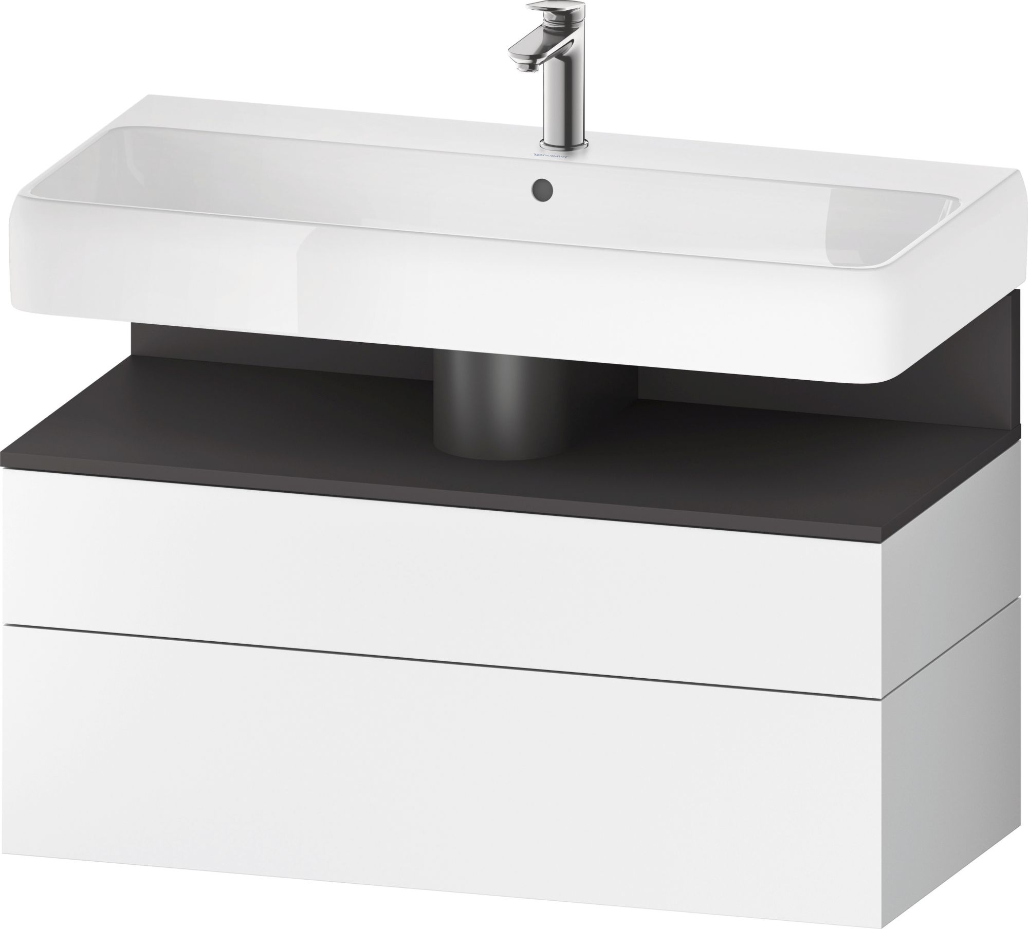 Duravit Qatego skříňka 99x47x59 cm závěsná pod umyvadlo bílá-grafitová QA4395049180010