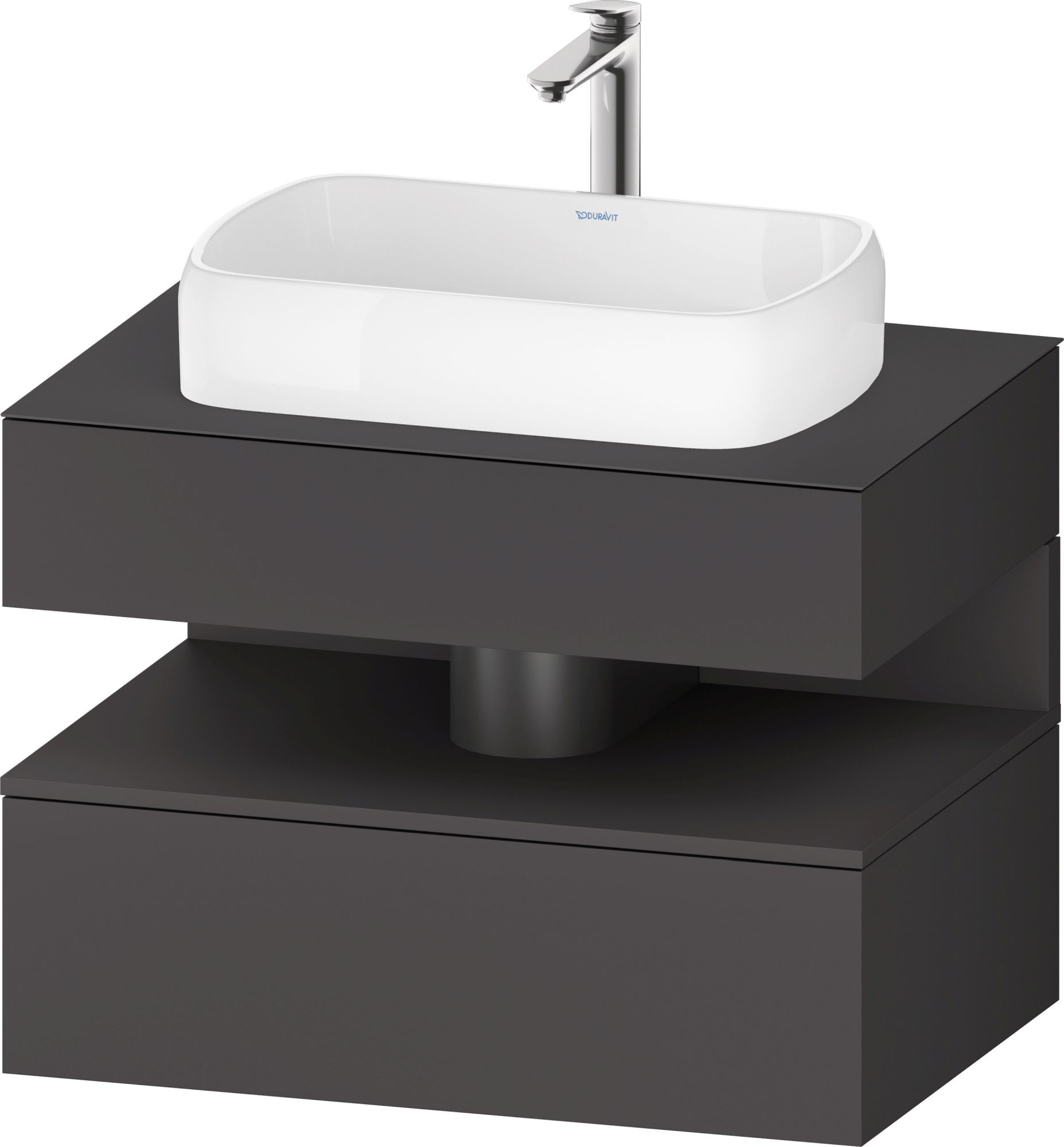 Duravit Qatego skříňka 80x55x60 cm pod umyvadlo závěsná grafitová QA4730049490010