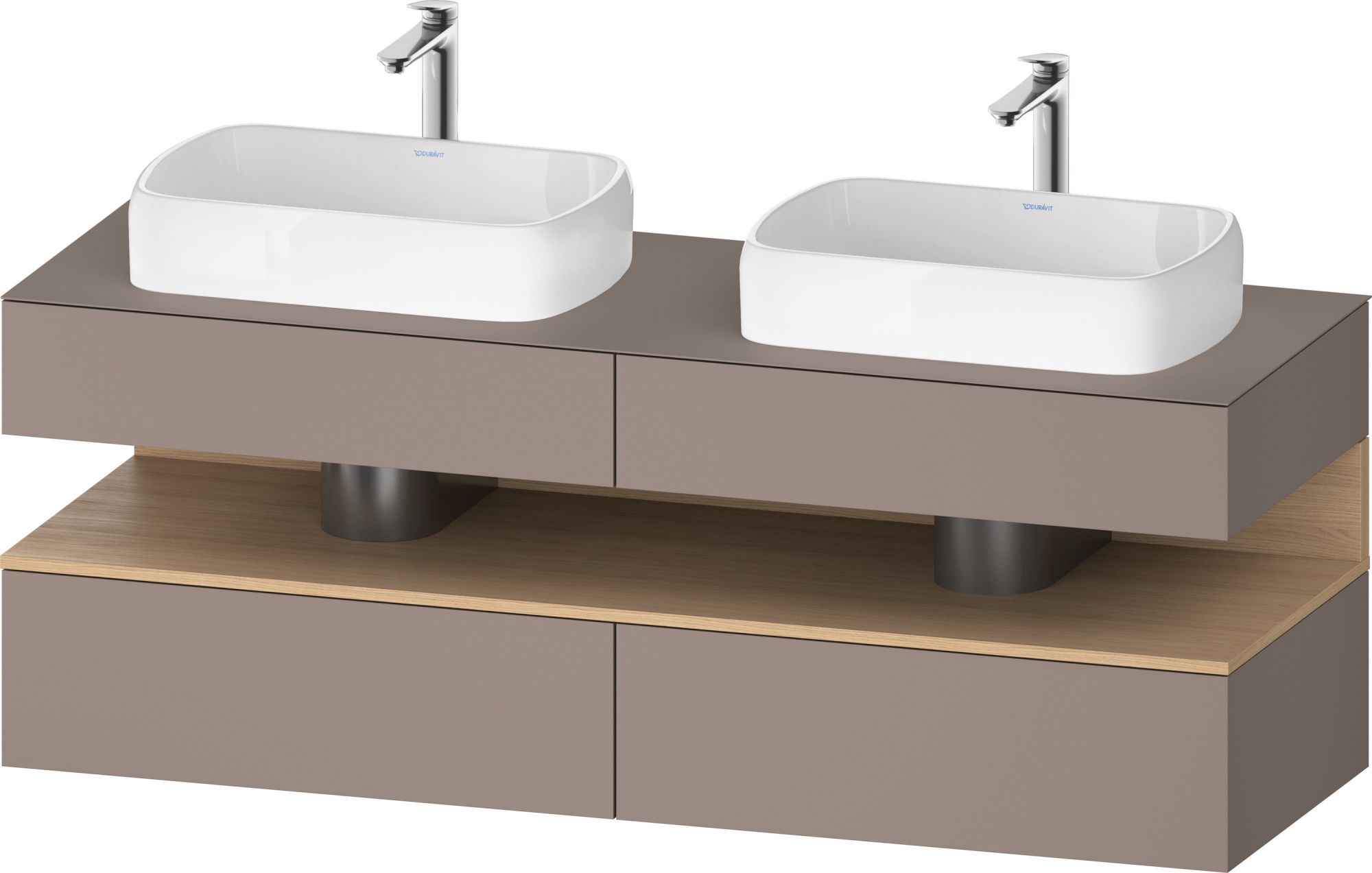 Duravit Qatego skříňka 160x55x60 cm pod umyvadlo závěsná QA4779030430010