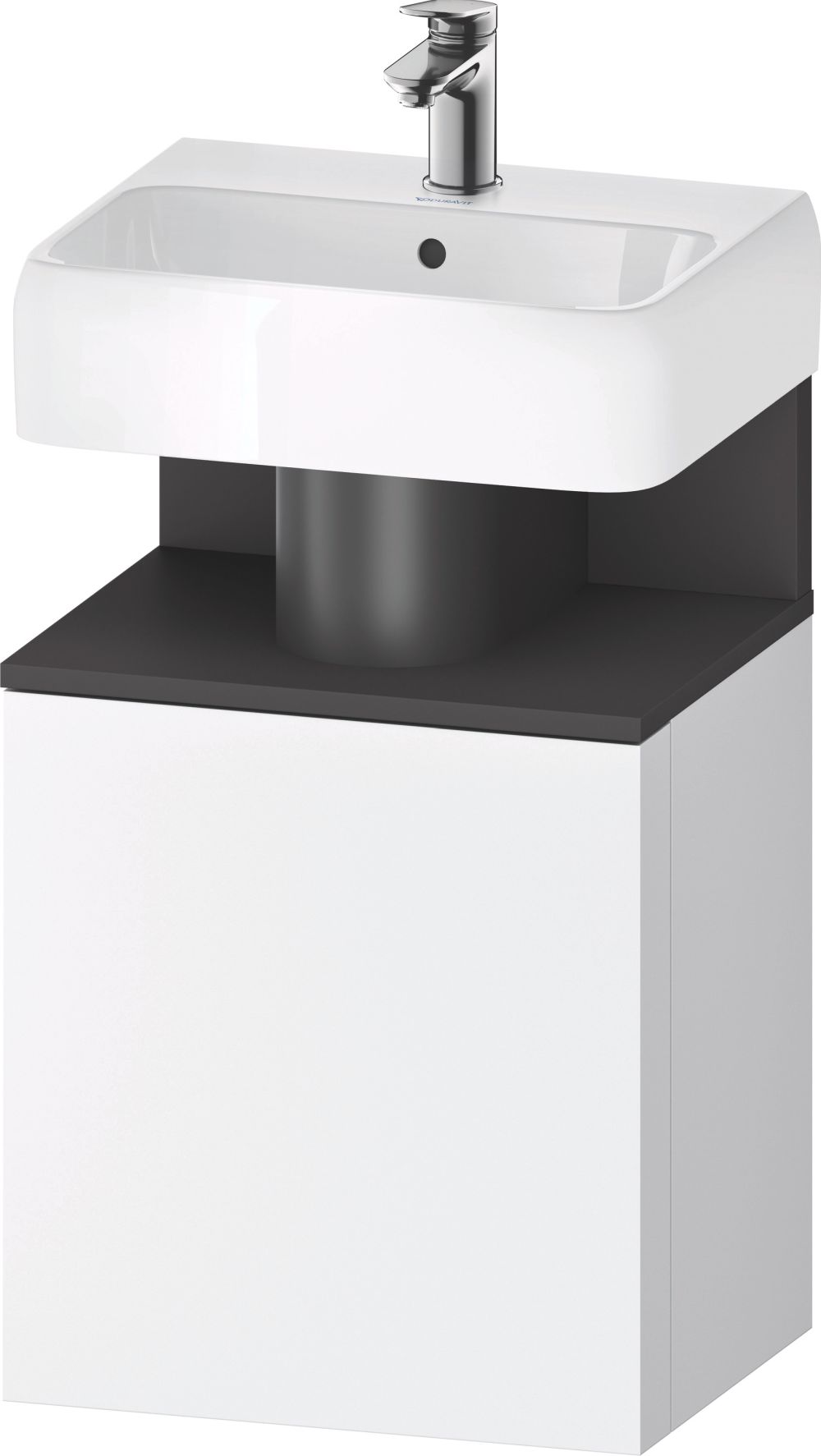 Duravit Qatego skříňka 44x35x64.5 cm pod umyvadlo závěsná bílá-černá QA4076L49180000