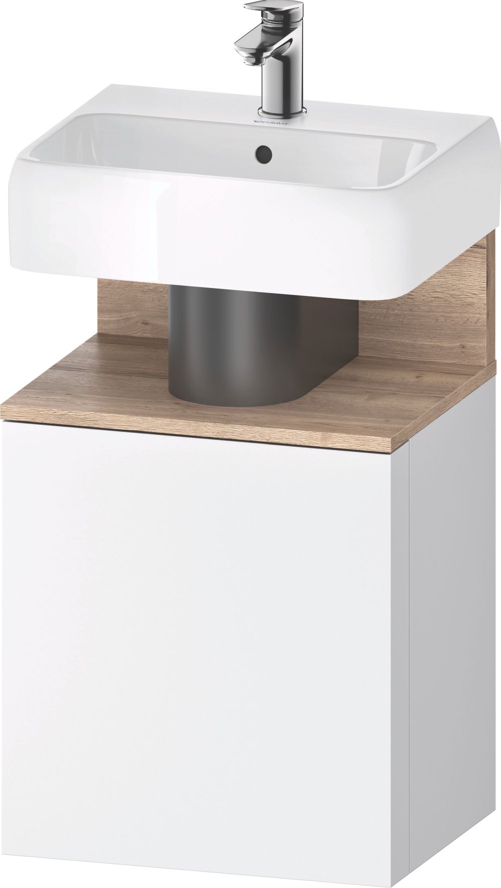 Duravit Qatego skříňka 44x35x64.5 cm pod umyvadlo závěsná bílá-dřevo QA4076L55180000