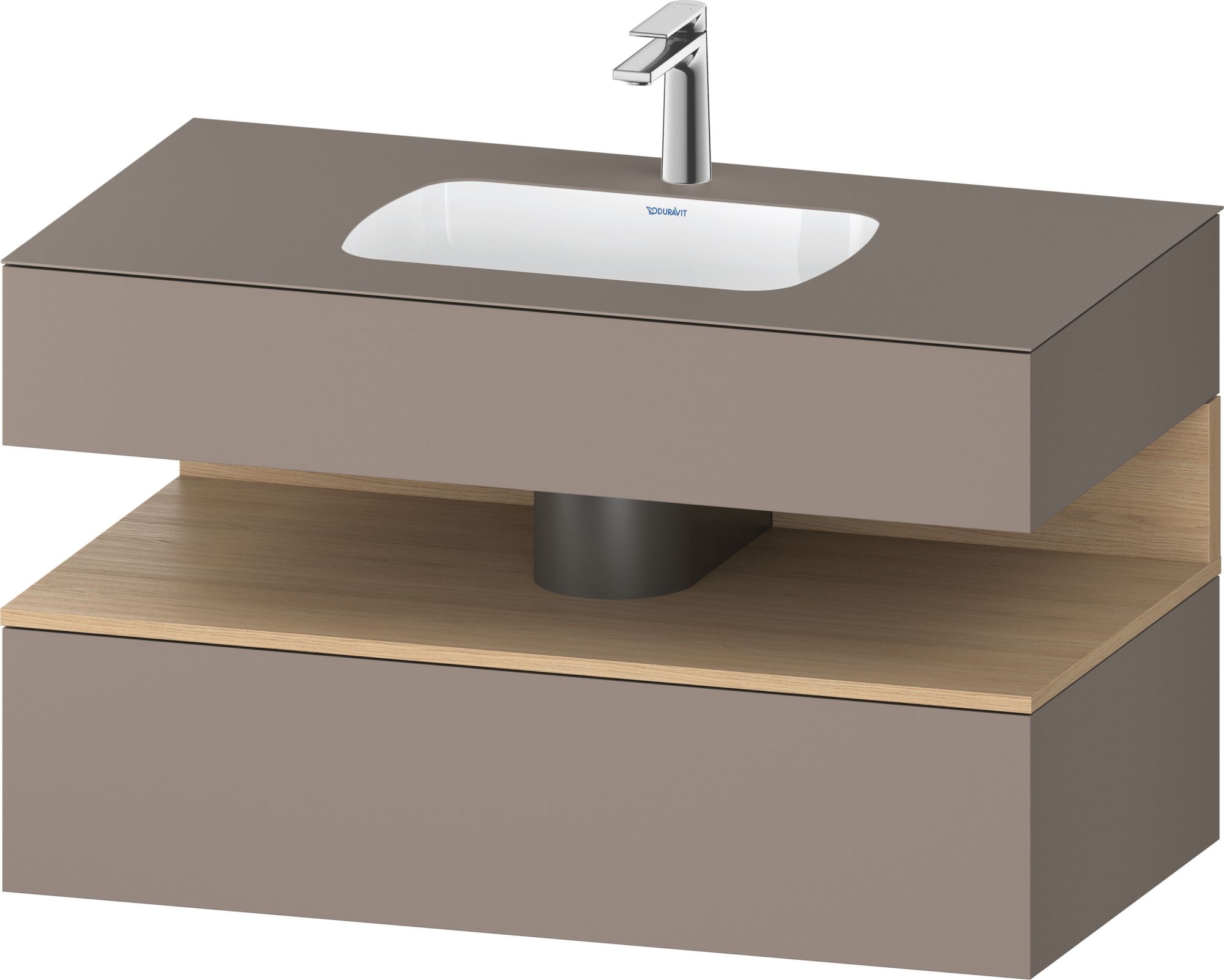 Duravit Qatego umyvadla se skříňkou 100 cm béžová QA4786030430010