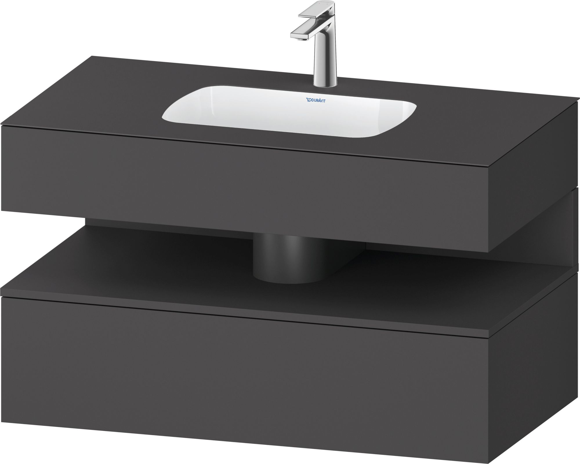 Duravit Qatego umyvadla se skříňkou 100 cm šedá QA4786049490010