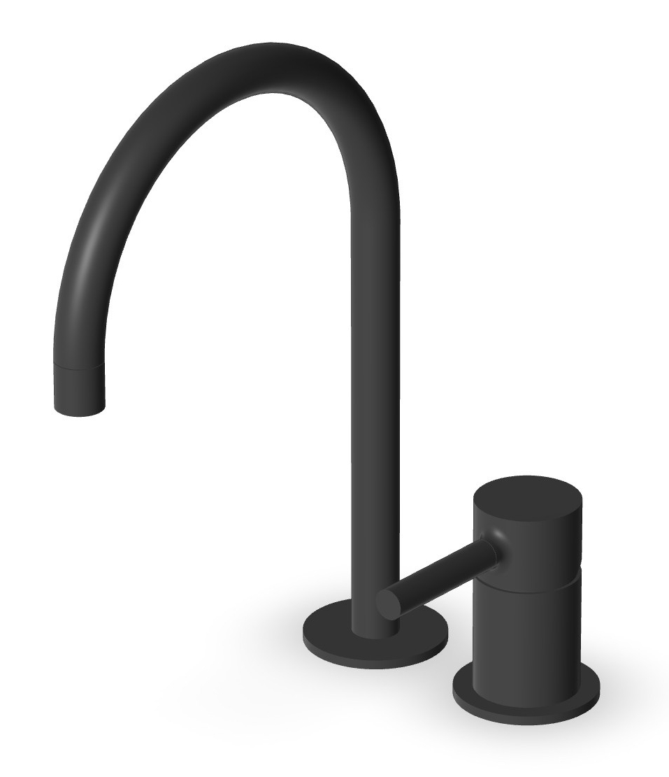 Zucchetti Pan umyvadlová baterie stojící černá ZP6223.N6