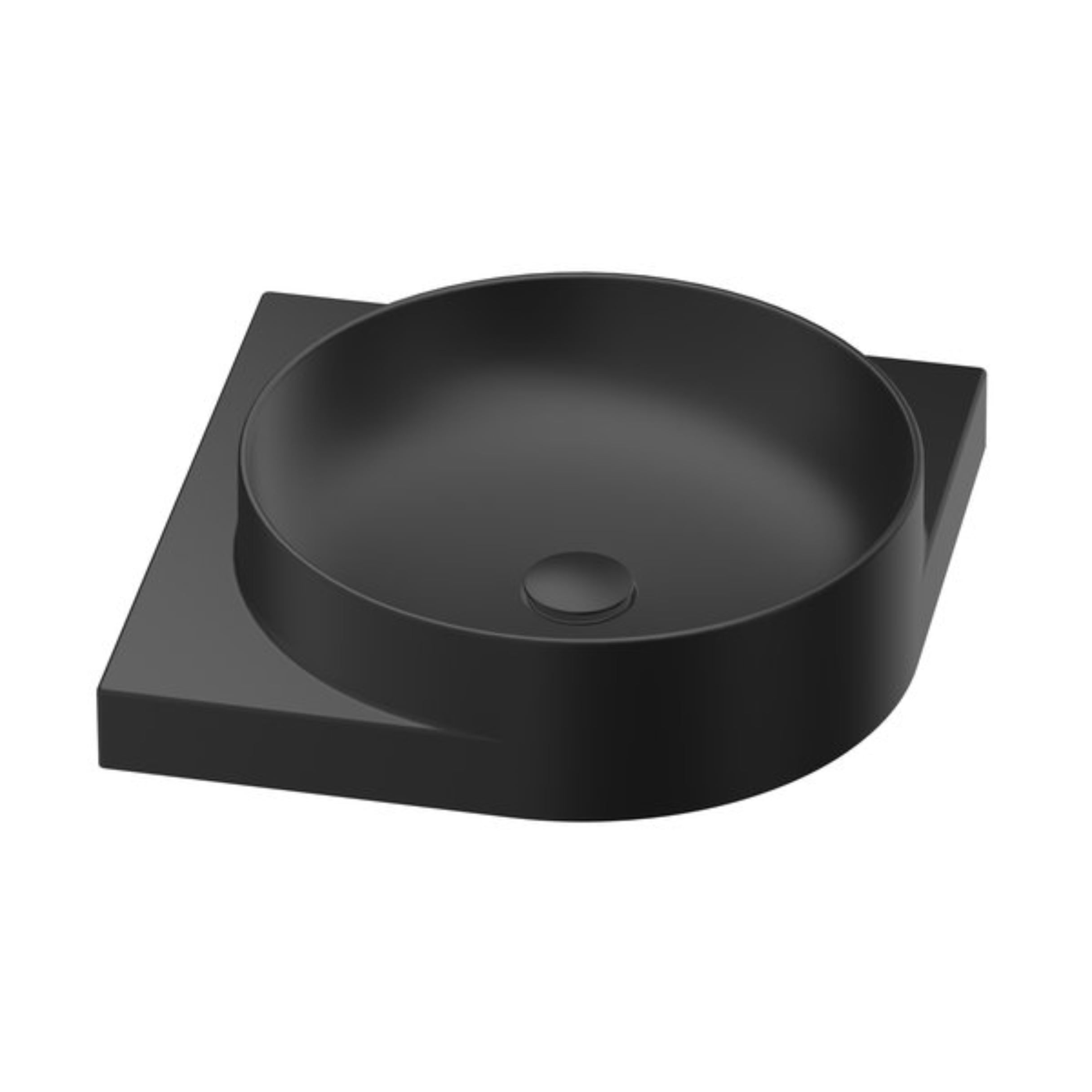 Ravak Yard umyvadlo 45x45 cm rohové klasický-nábytkový černá XJX0D045000