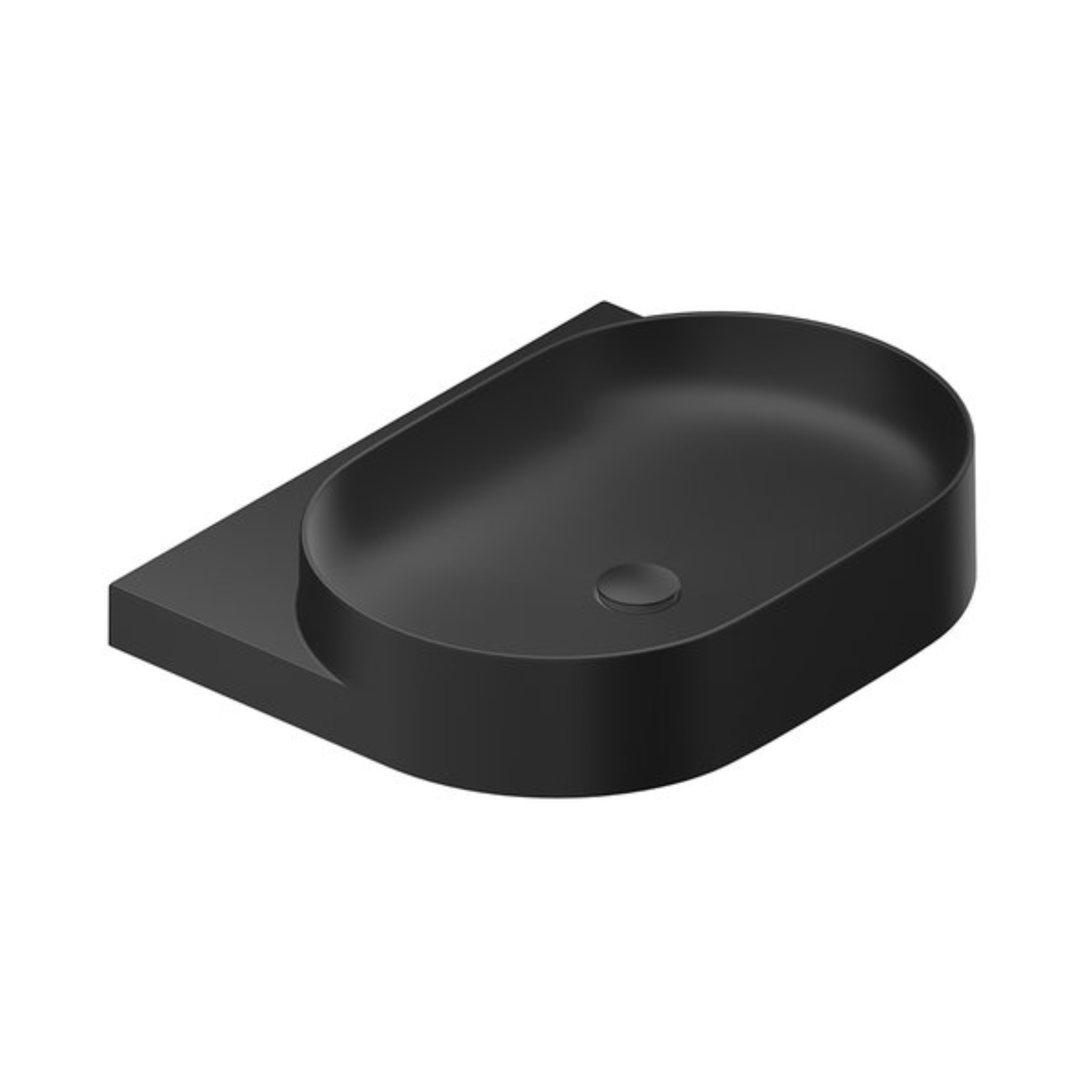 Ravak Yard umyvadlo 60.5x50 cm polokulatý klasický-nábytkový černá XJX0D260002