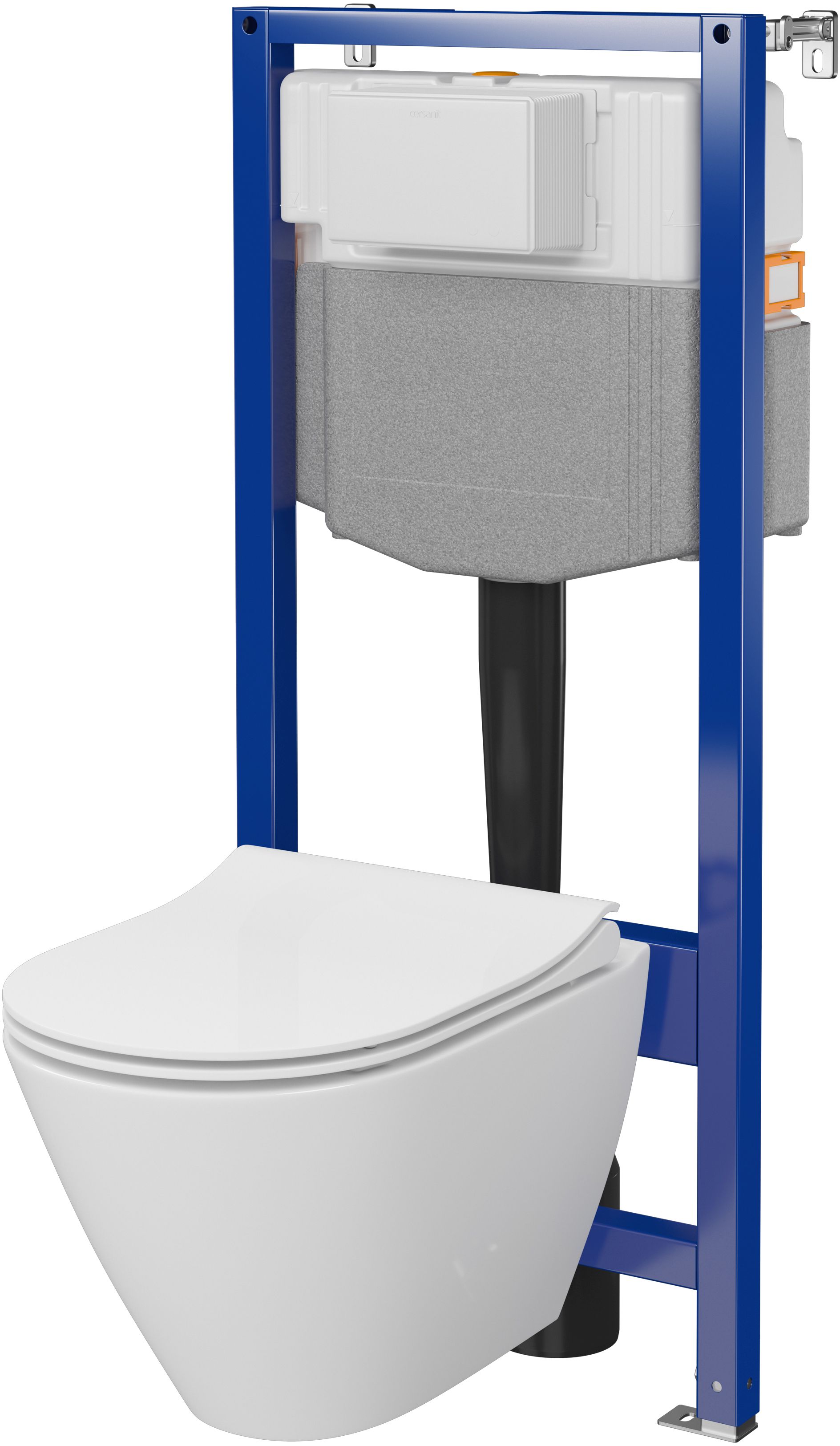 Cersanit City sada podomítkový wc modul + mísa + prkénko S701-794