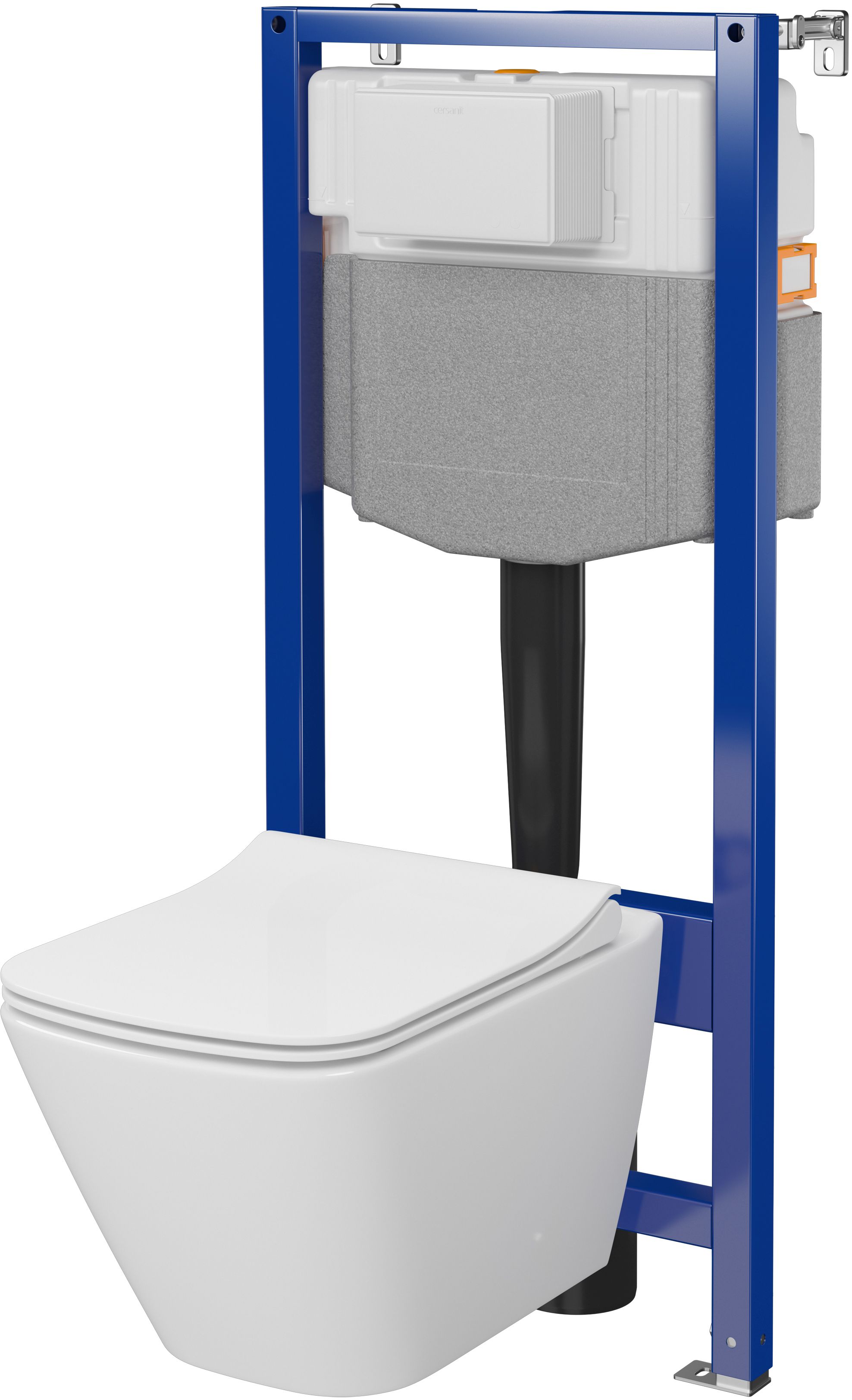 Cersanit City Square sada podomítkový wc modul + mísa + prkénko S701-796