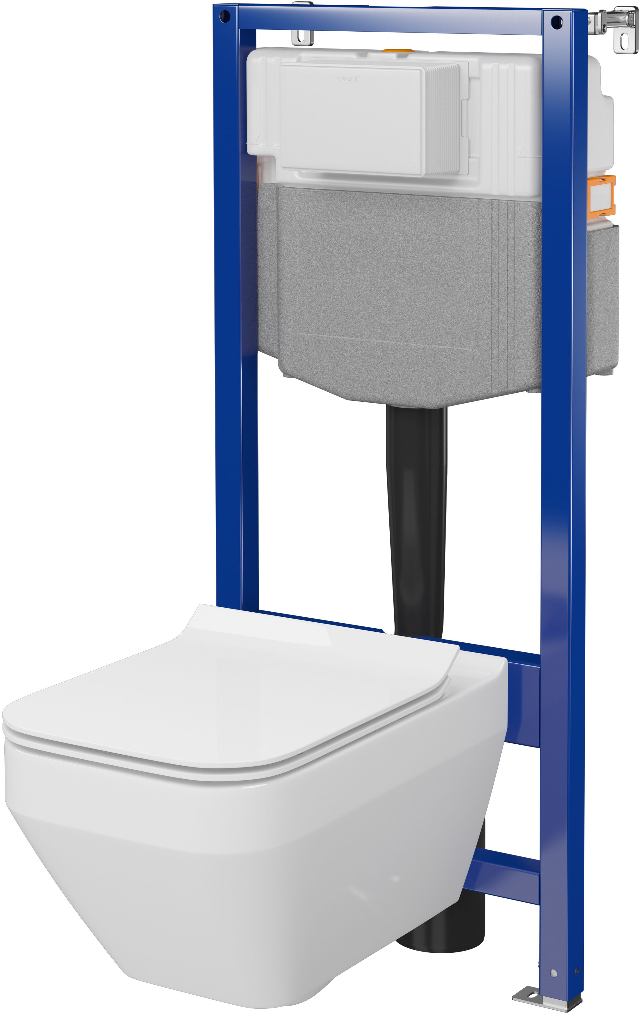 Cersanit Crea sada podomítkový wc modul + mísa + prkénko S701-809