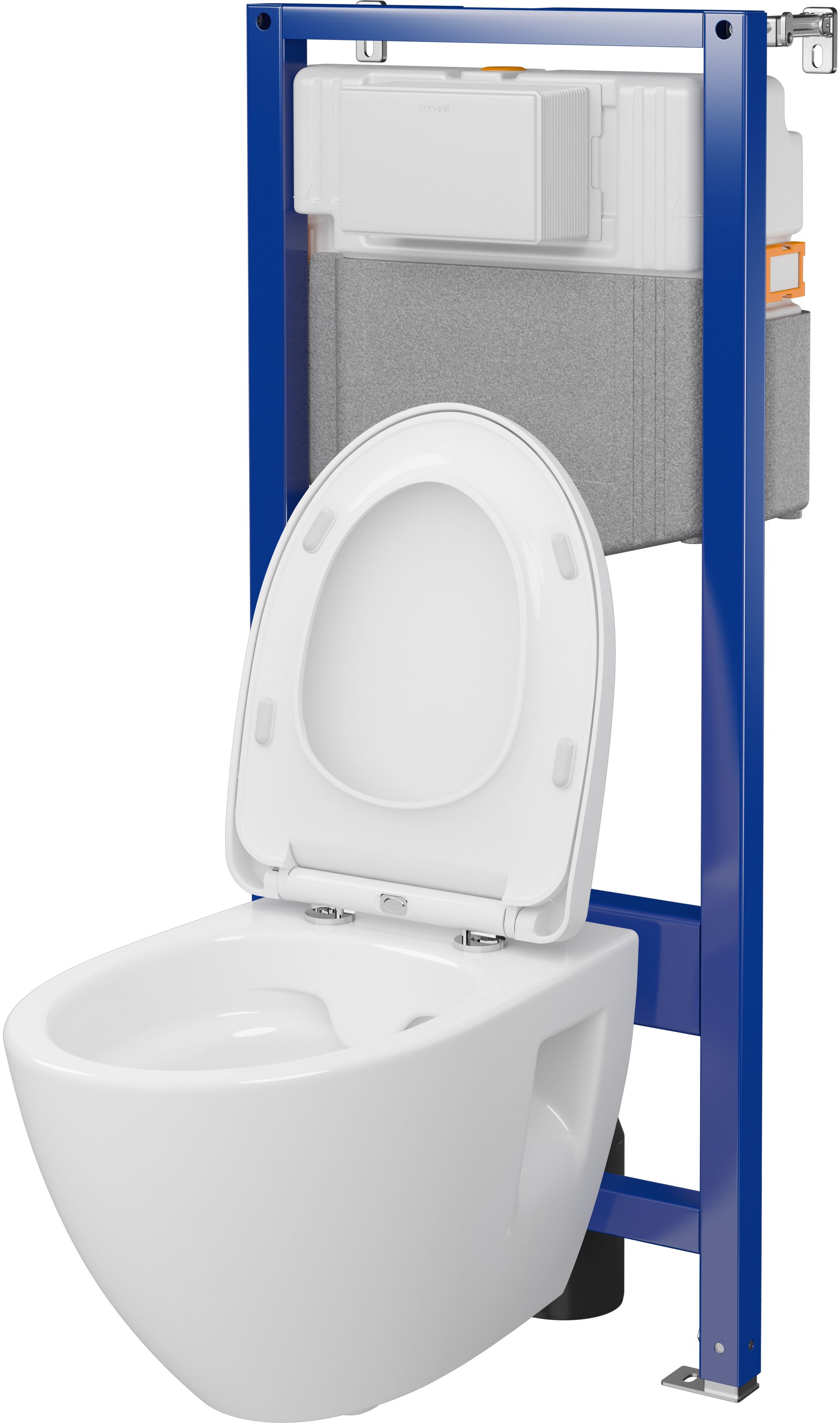 Cersanit Moduo sada podomítkový wc modul + mísa + prkénko S701-814