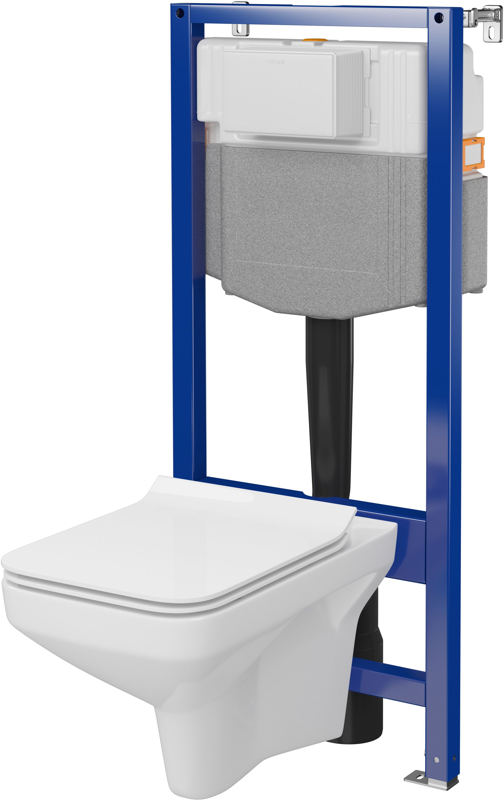 Cersanit Como sada podomítkový wc modul + mísa + prkénko S701-818