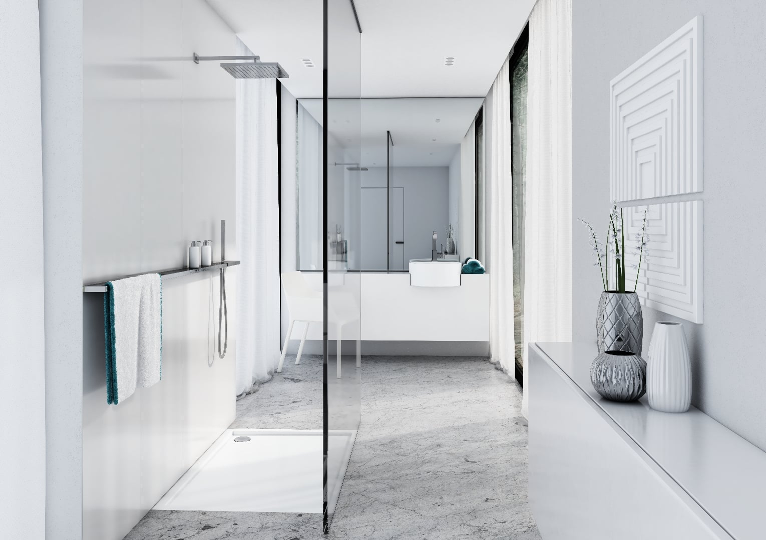 Schedline Estima obdélníková sprchová vanička 100x90 cm bílá 3SP.E2P-90100