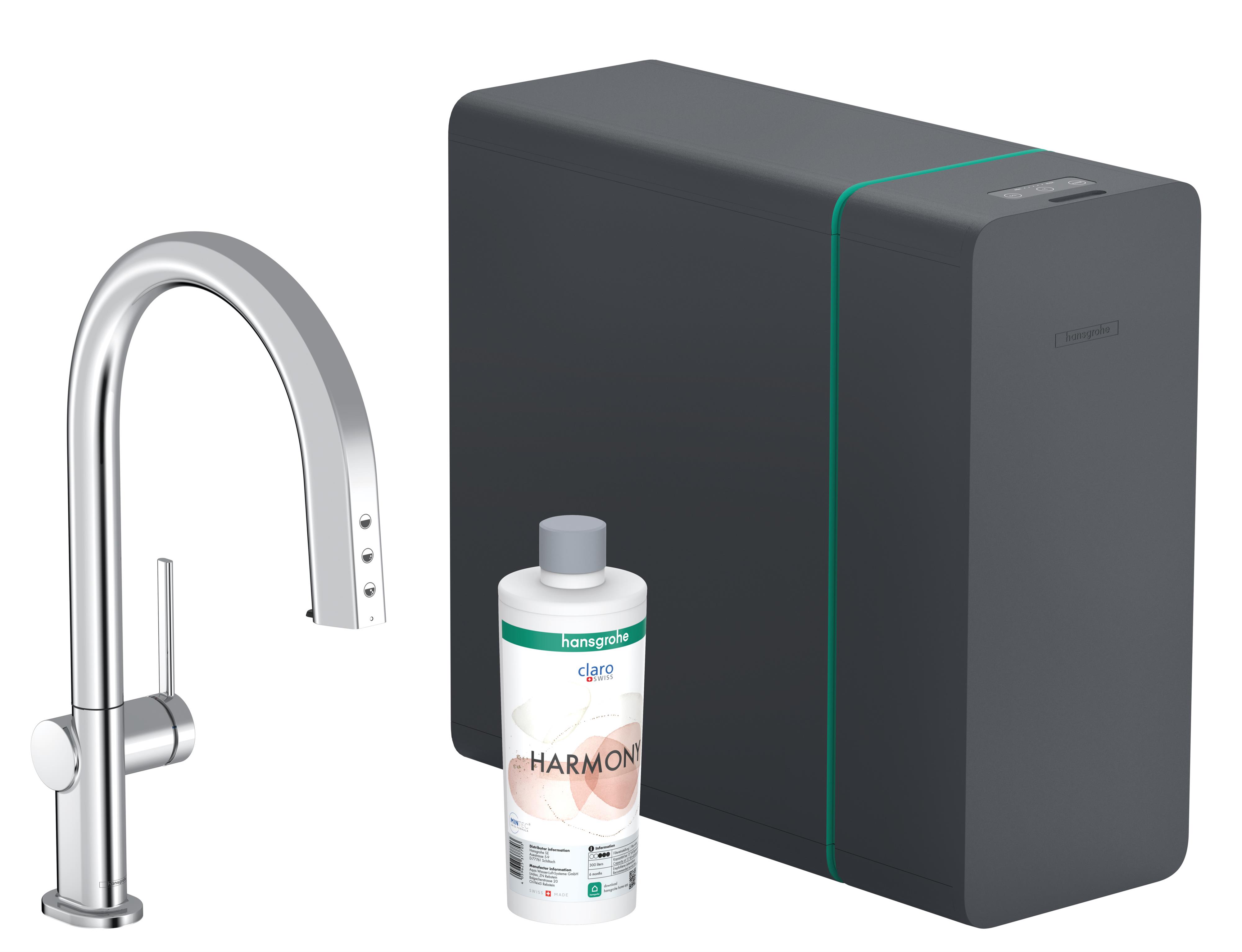 Hansgrohe Aqittura M91 kuchyňská baterie s filtrem stojící chrom 76836000