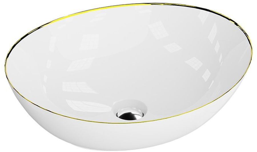 LaVita Fresa umyvadlo 41.5x34 cm oválný bílá 5900378334378