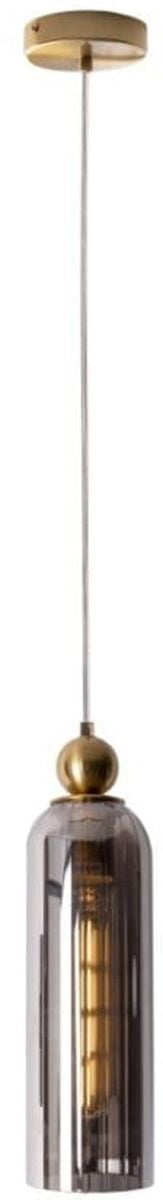 MaxLight Campanila závěsné svítidlo 1x40 W mosaz-kouřová P0511