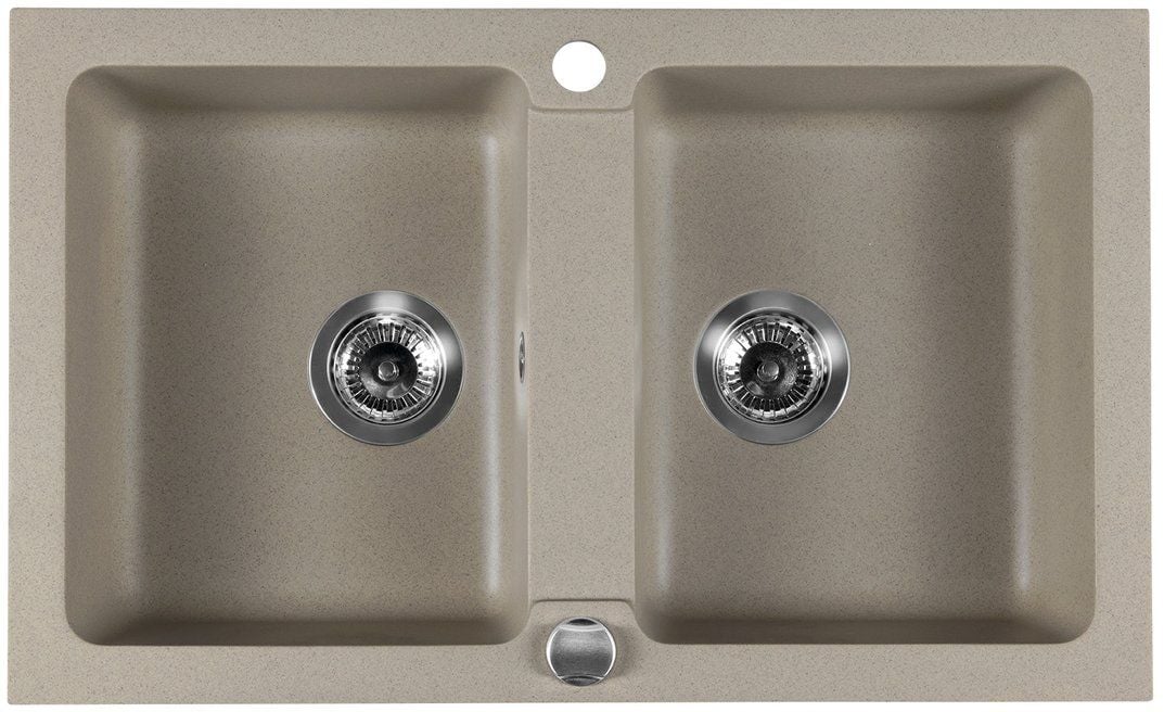 Sapho granitový dřez 78x47.5 cm béžová GR2222