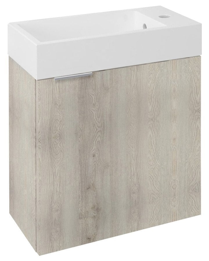 Sapho Latus skříňka 49.5x24.5x50 cm pod umyvadlo závěsná dub LT410-1212