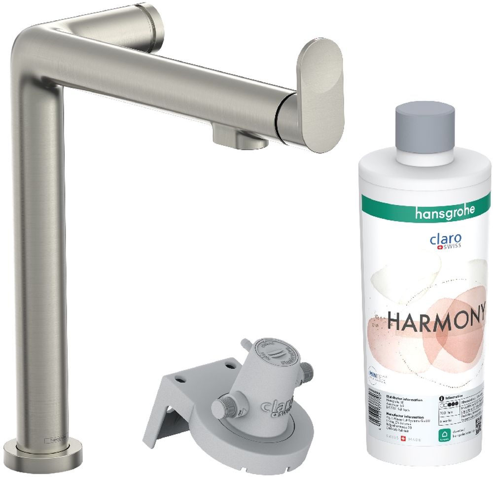 Hansgrohe Aqittura M91 kuchyňská baterie s filtrem stojící ušlechtilá ocel 76802800