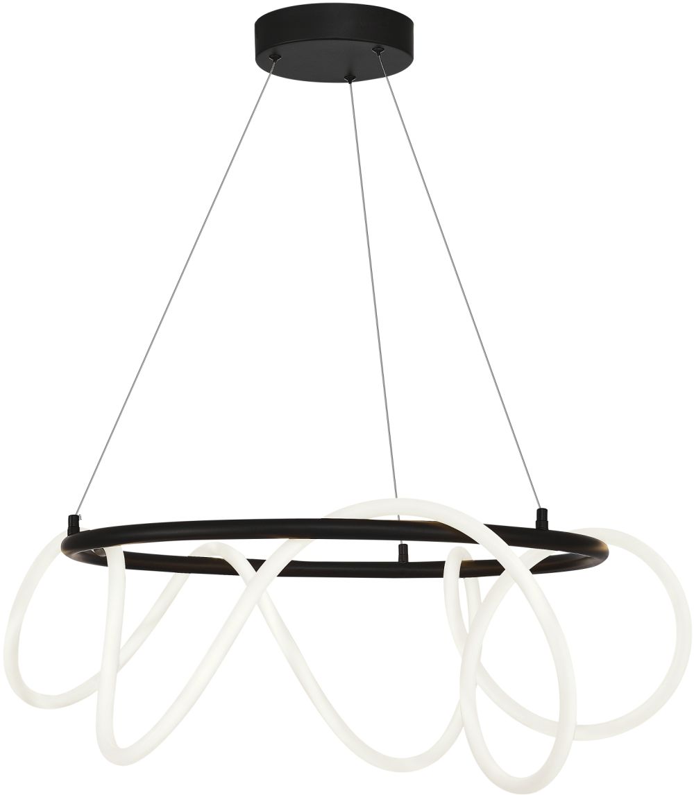 Zuma Line Balbo závěsné svítidlo 1x58 W černá 20006PL-BK