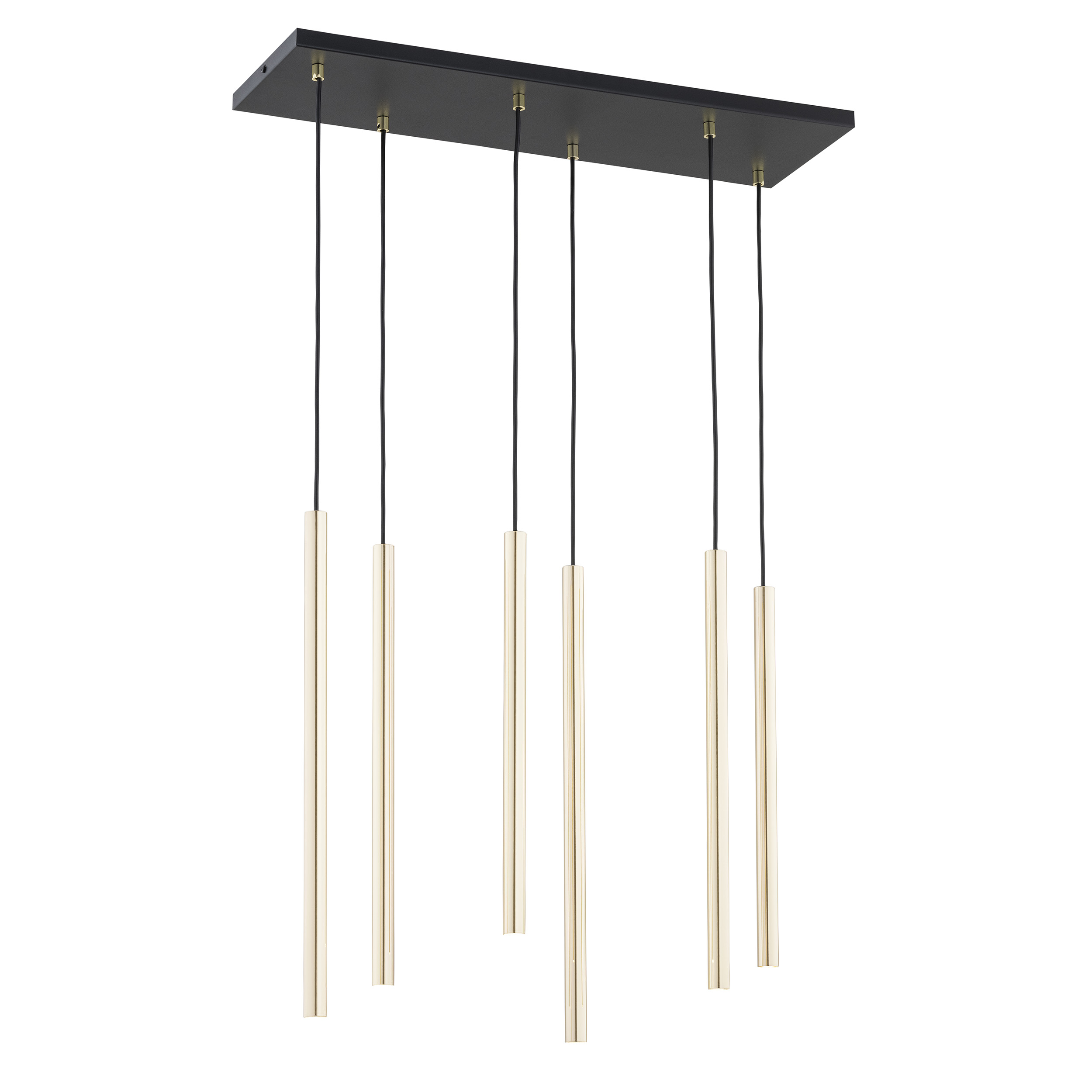 Emibig Selter Gold závěsné svítidlo 6x8 W černá-zlatá 1332/6