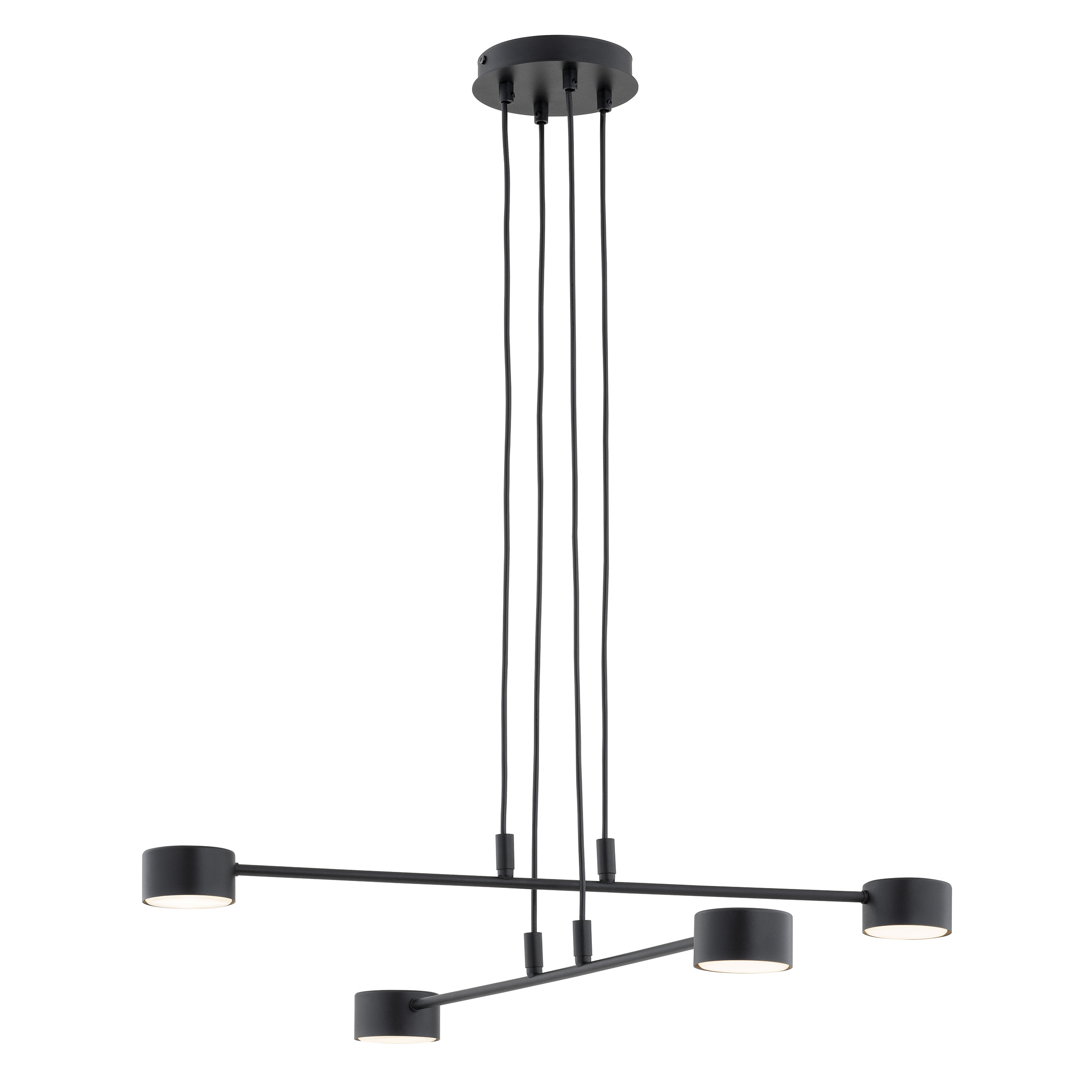 Emibig Modus závěsné svítidlo 4x12 W černá 1339/4
