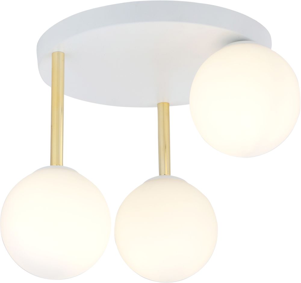 Emibig Dolce stropní světlo 3x10 W bílá-mléčná 1261/3