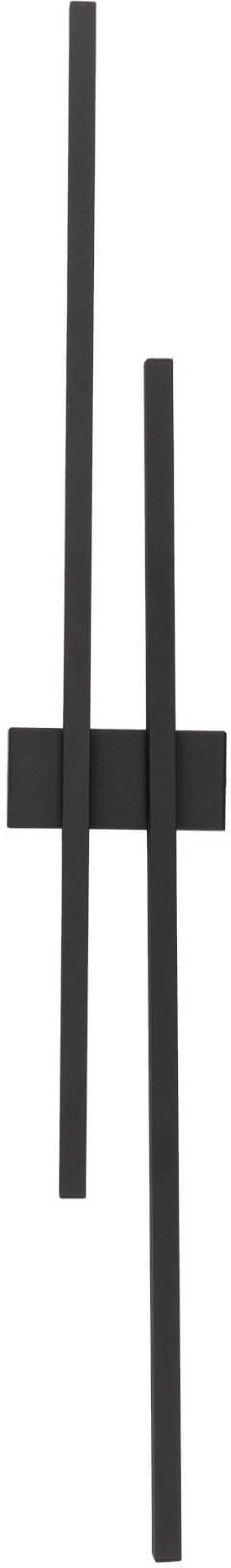 TK Lighting Flash nástěnné svítidlo 2x30 W černá 6626