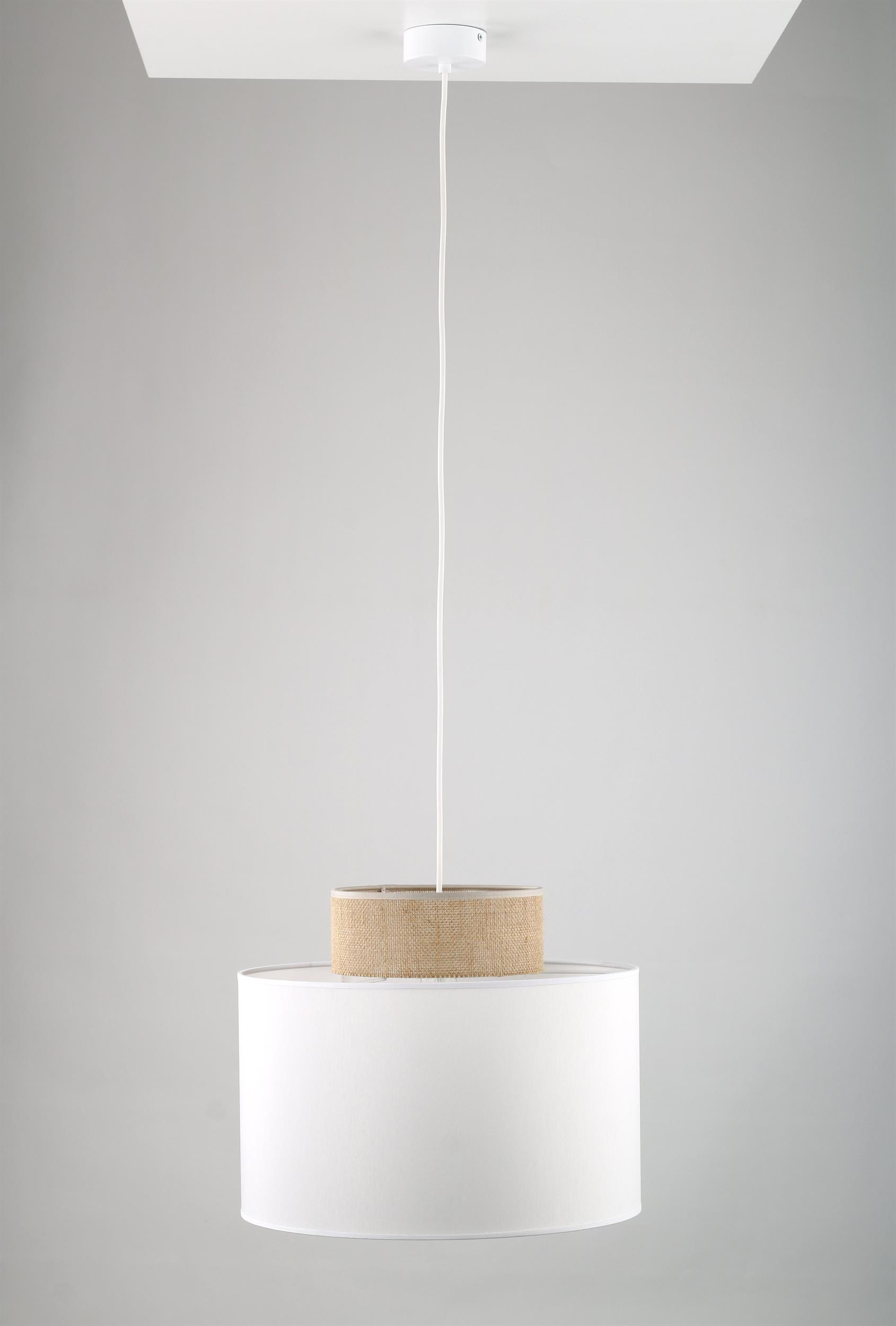 TK Lighting Duo závěsné svítidlo 1x15 W bílá 1856