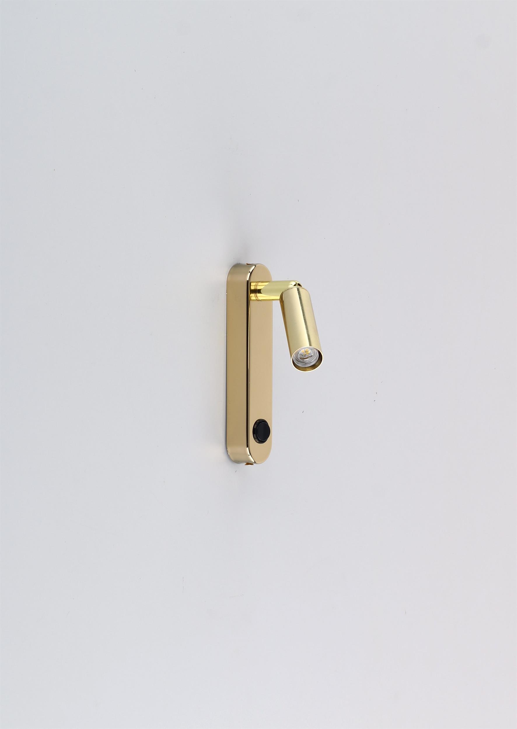 TK Lighting Enza nástěnné svítidlo 1x6 W zlatá 6624