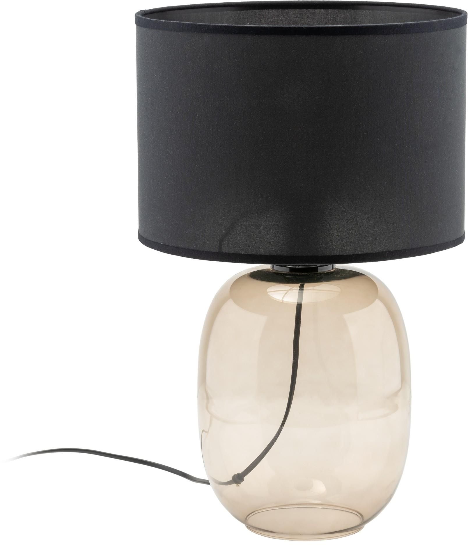 TK Lighting Melody stolní lampa 1x15 W černá-jantarová 5988