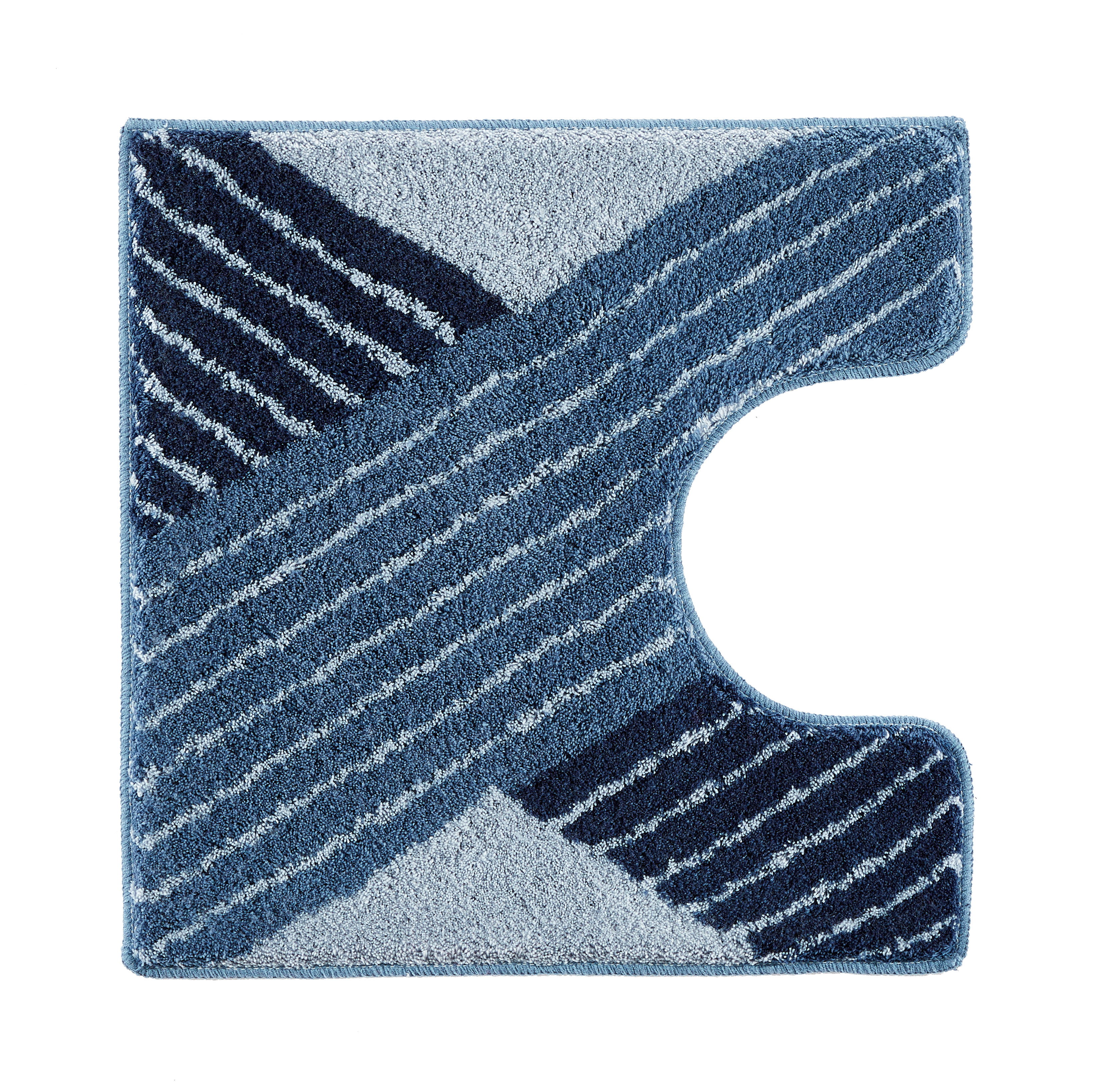 Kleine Wolke Cross koupelnová podložka 55x55 cm pod WC modrá 9181783129