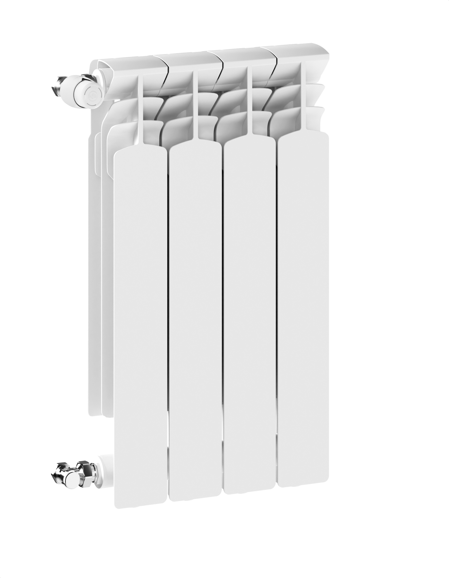 KFA Armatura G600F pokojový radiátor 67.2x32.2 cm podłączenie boční bílá 772-040-44