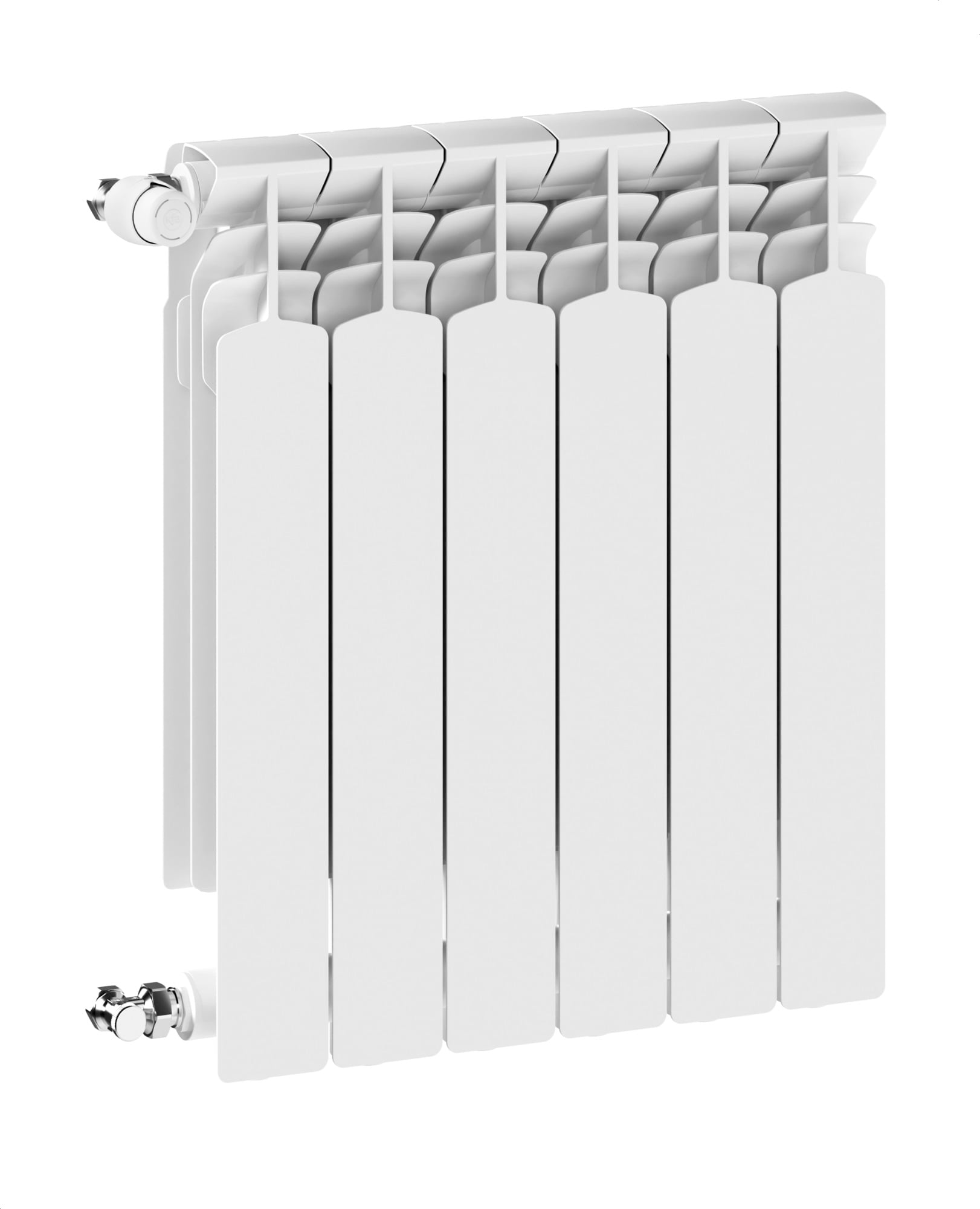 KFA Armatura G600F pokojový radiátor 67.2x48.3 cm podłączenie boční bílá 772-060-44