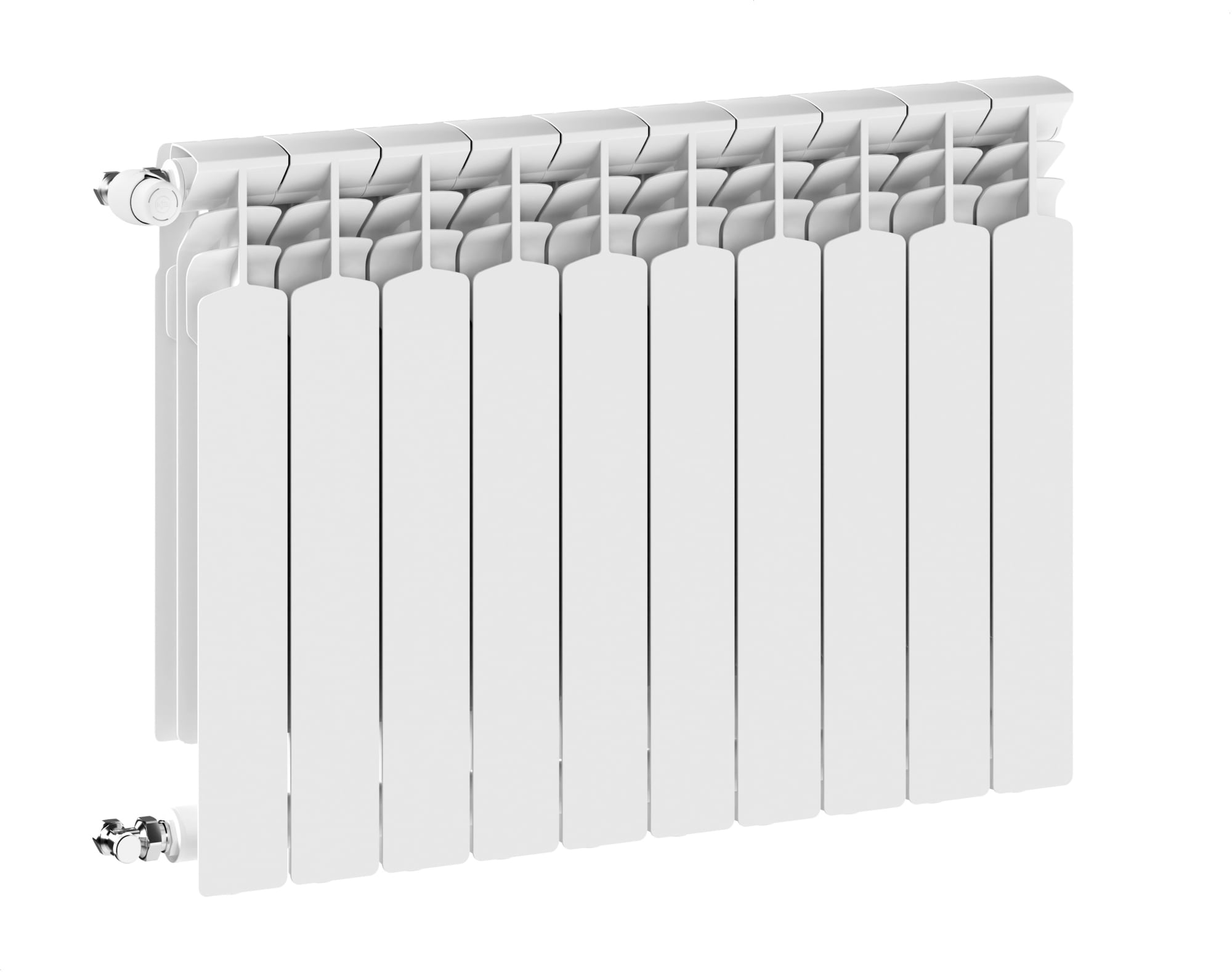 KFA Armatura G600F pokojový radiátor 67.2x80.5 cm podłączenie boční bílá 772-100-44