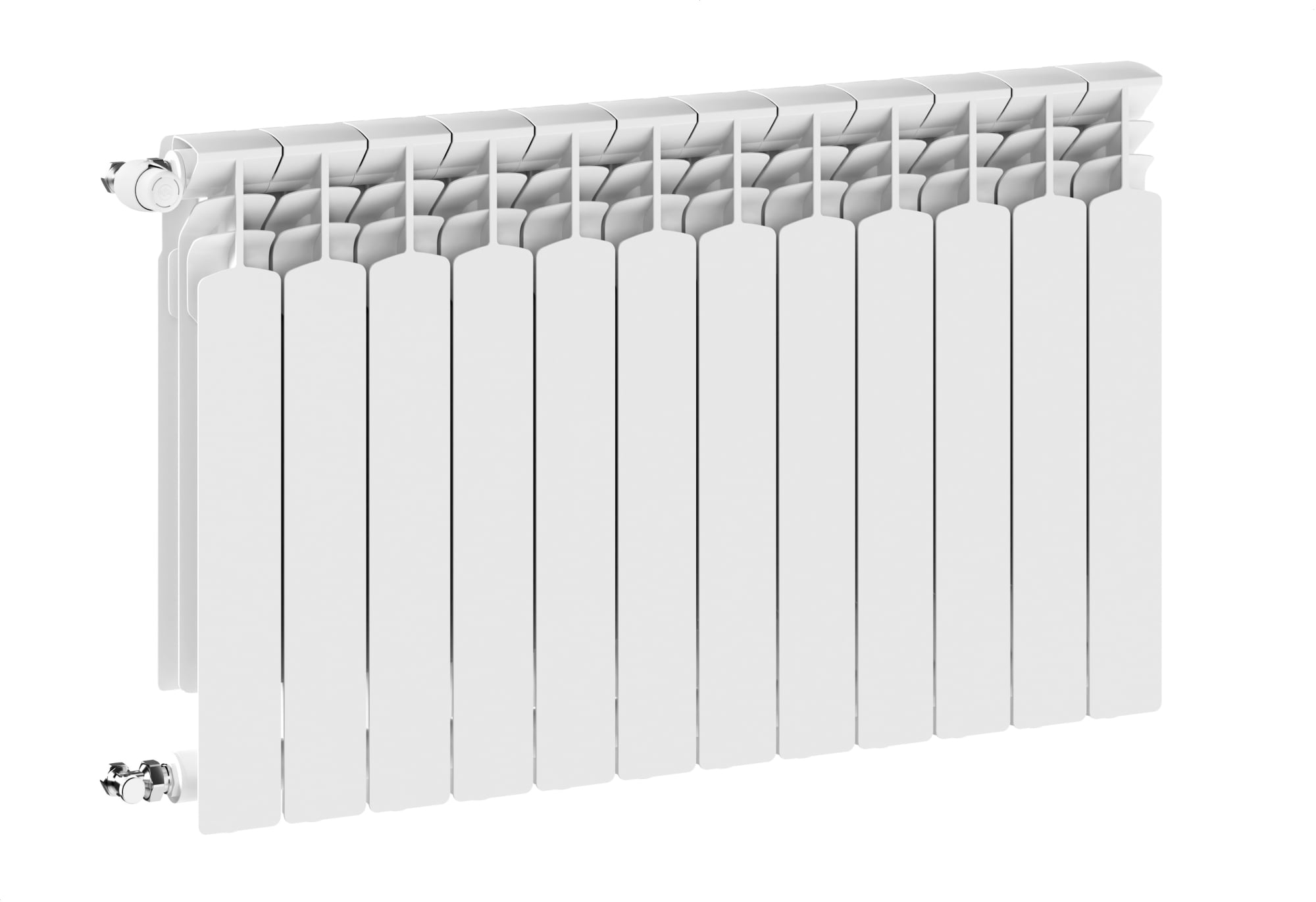 KFA Armatura G600F pokojový radiátor 67.2x96.9 cm podłączenie boční bílá 772-120-44